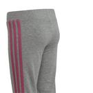 Mgrey Hthr - adidas - Warm-up Tricot Regular Tapered 3-Stripes Track Pants  Baby Girls - 3