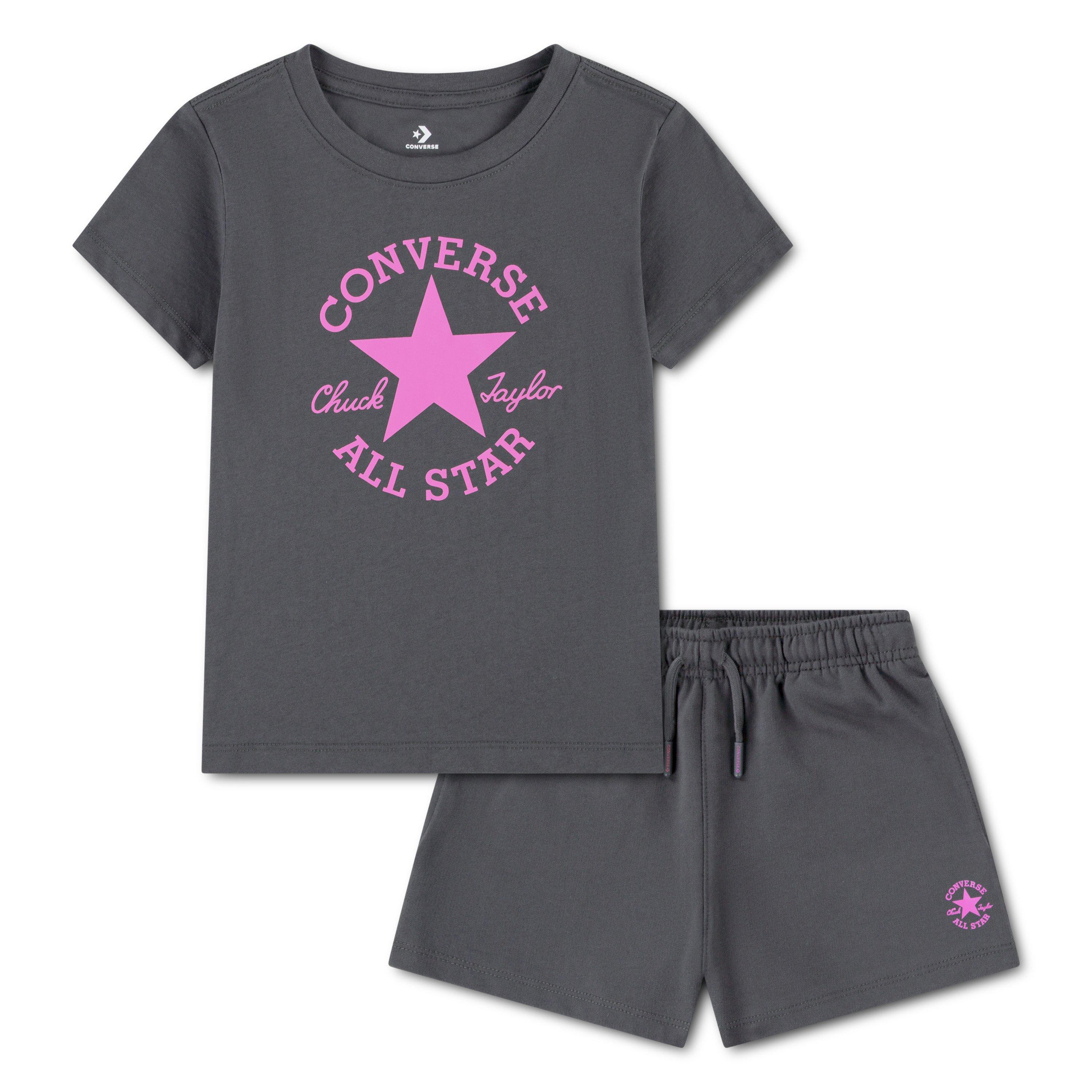 Dark Mat/Orchid - Converse - Kids' T-Shirt - 1