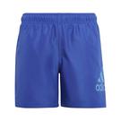 bleu/cyan - adidas - Logo CLX Swim Shorts Juniors - 1