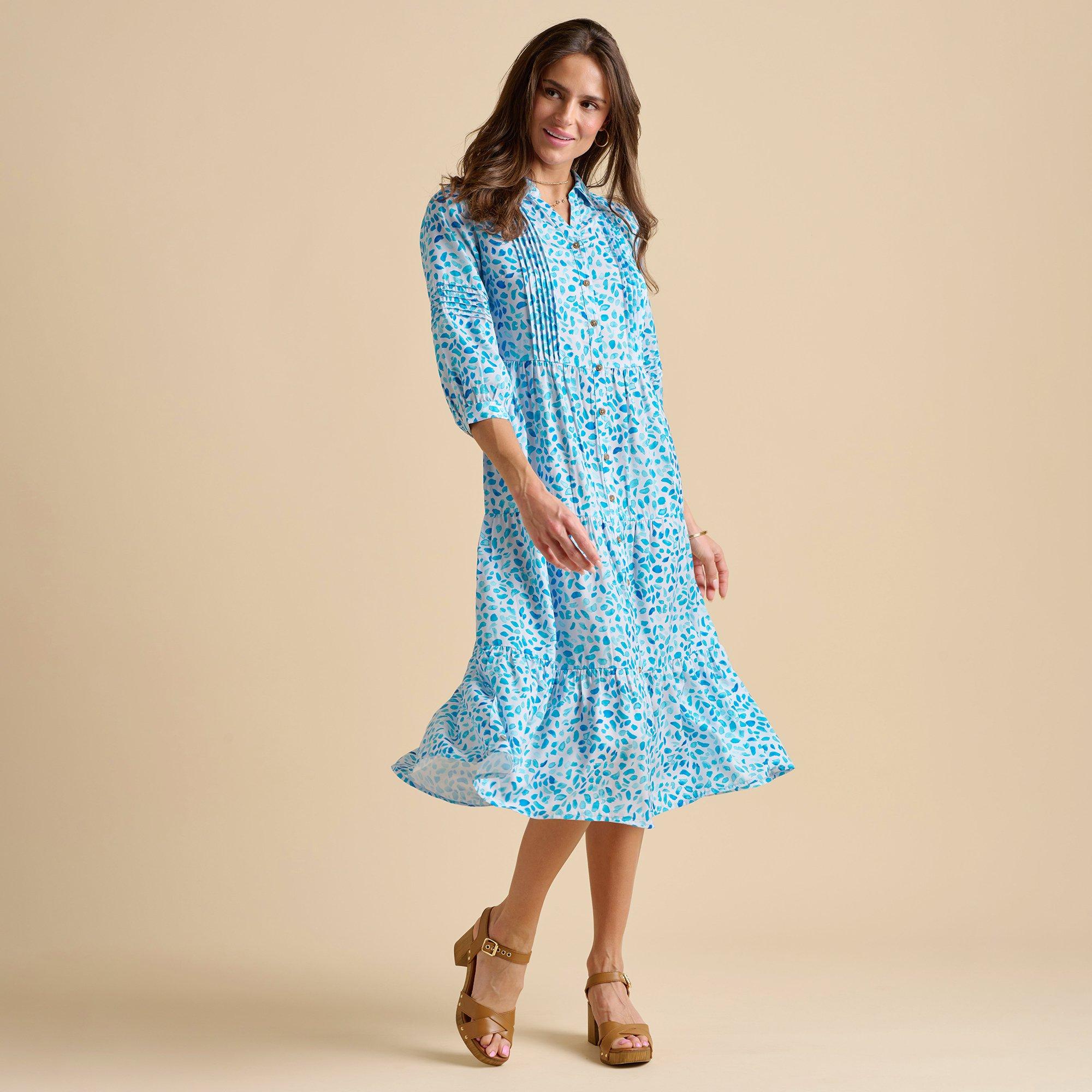 Blue - Brakeburn - Sea Glitter Midi Dress - 2