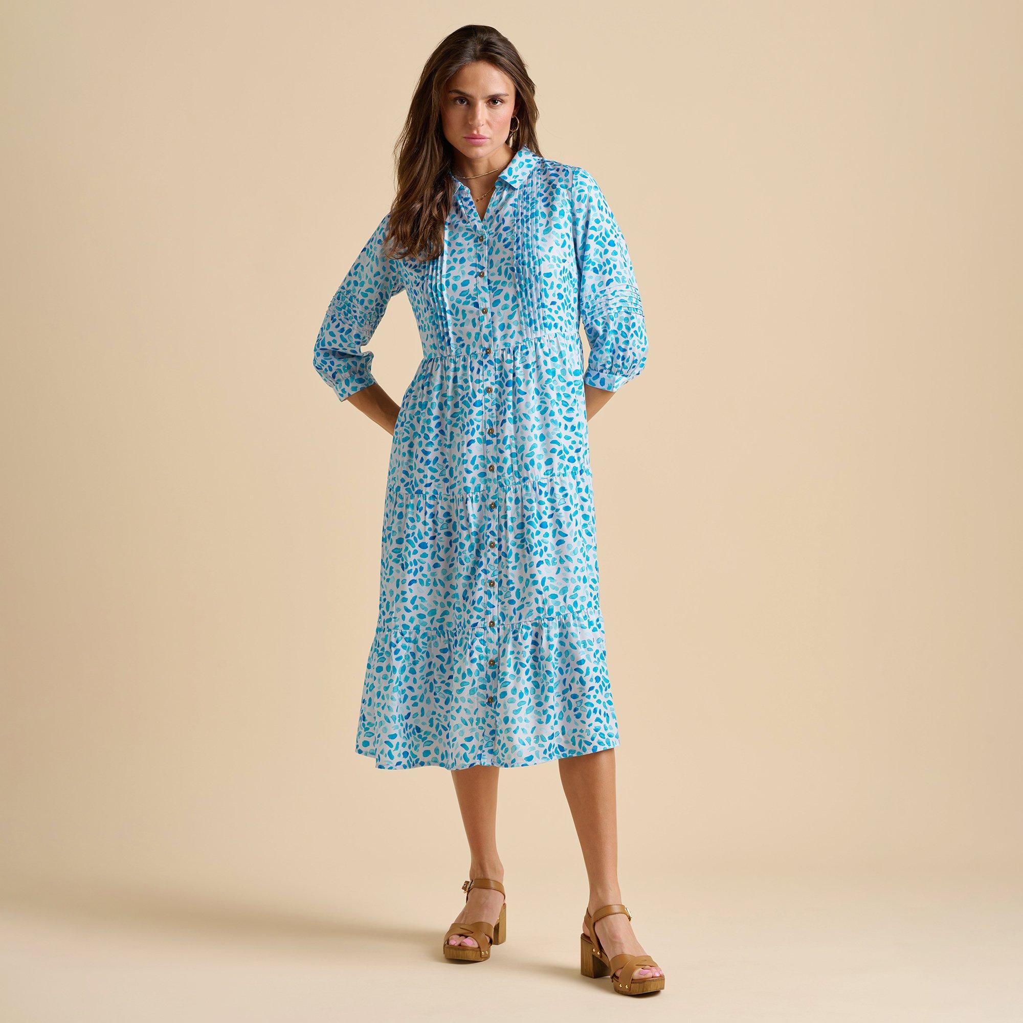 Blue - Brakeburn - Sea Glitter Midi Dress - 4