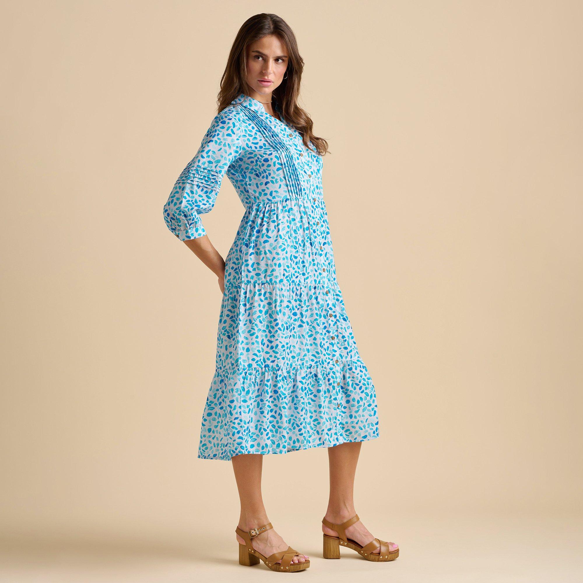 Blue - Brakeburn - Sea Glitter Midi Dress - 5