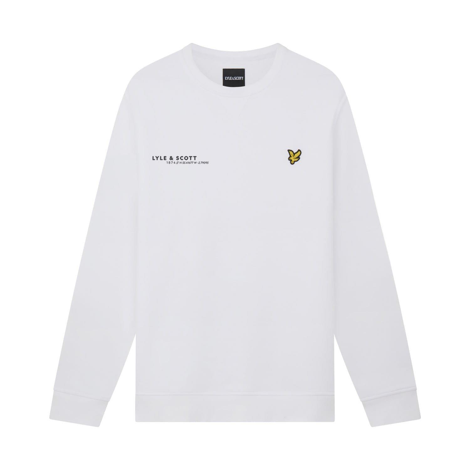 White - Lyle and Scott - Co-Ordinate Print Crewneck Sweatshirt - 5