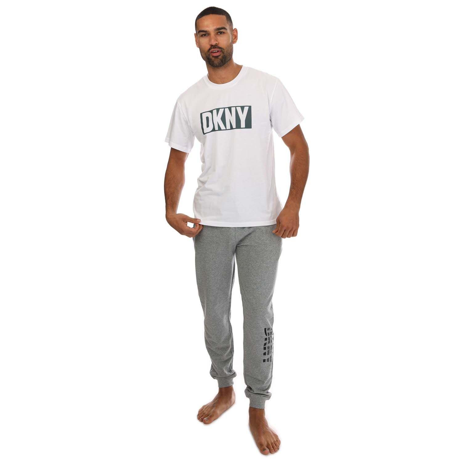 Grey Marl - DKNY - Men's Fisher Cats Lounge Pyjama Set - 3