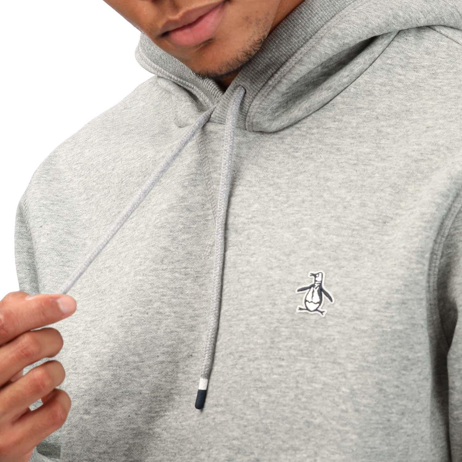 Grey - Original Penguin - Sticker Pete Pullover Hoodie - 3