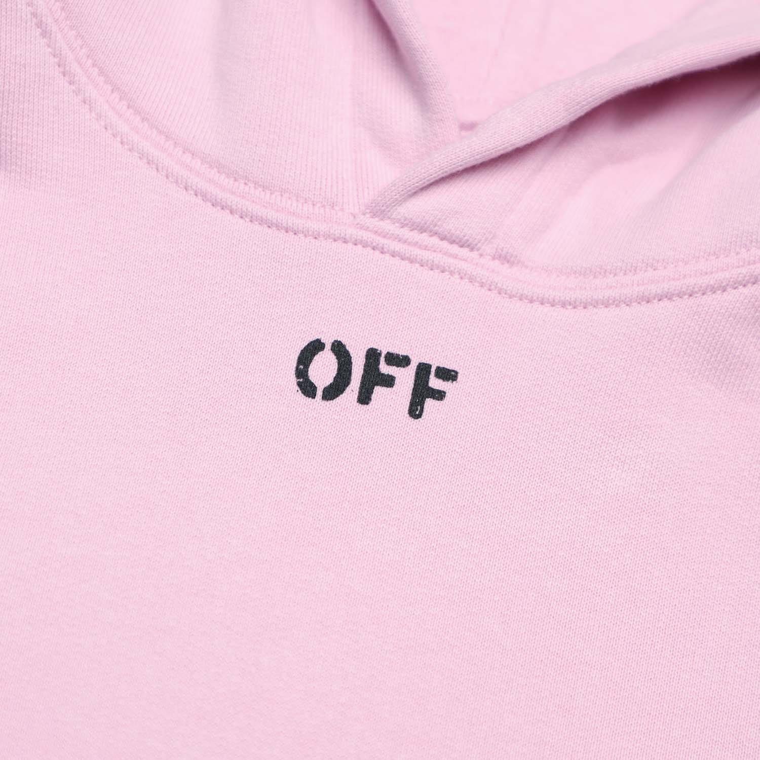 Pink Black - Off White - Off Stamp Hoodie - 3