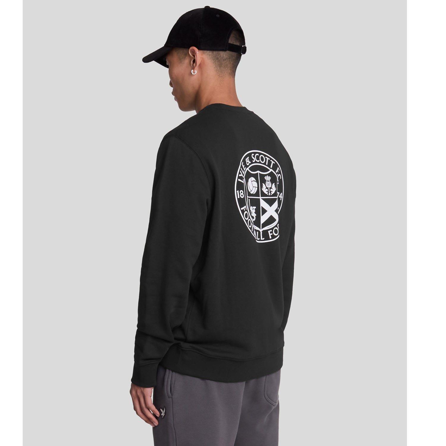 Black - Lyle and Scott - Football For All Graphic Sweatshirt - 3