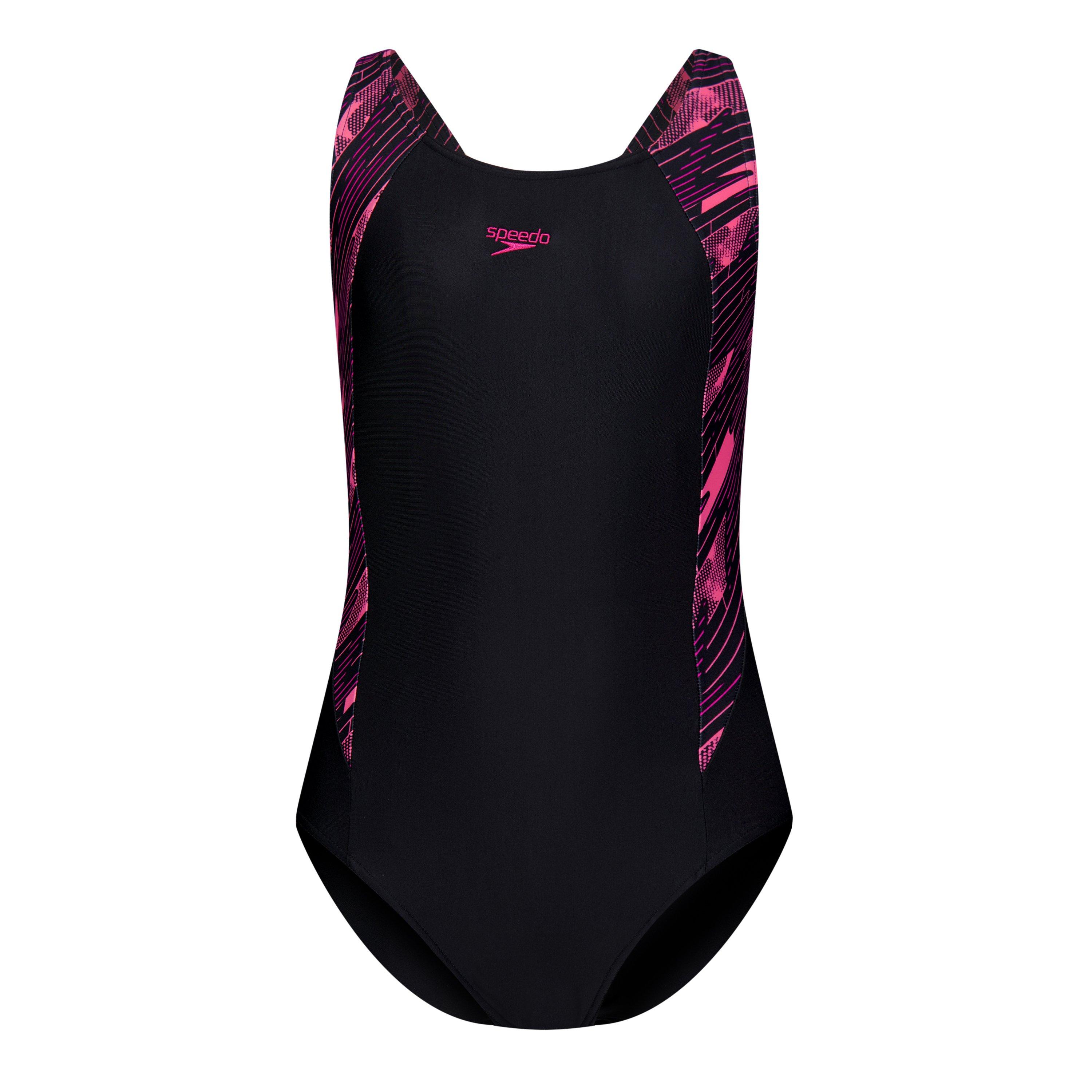 Speedo Girls Hyperboom Splice Muscleback Swimsuit Junior - Purple - 13 (XL)