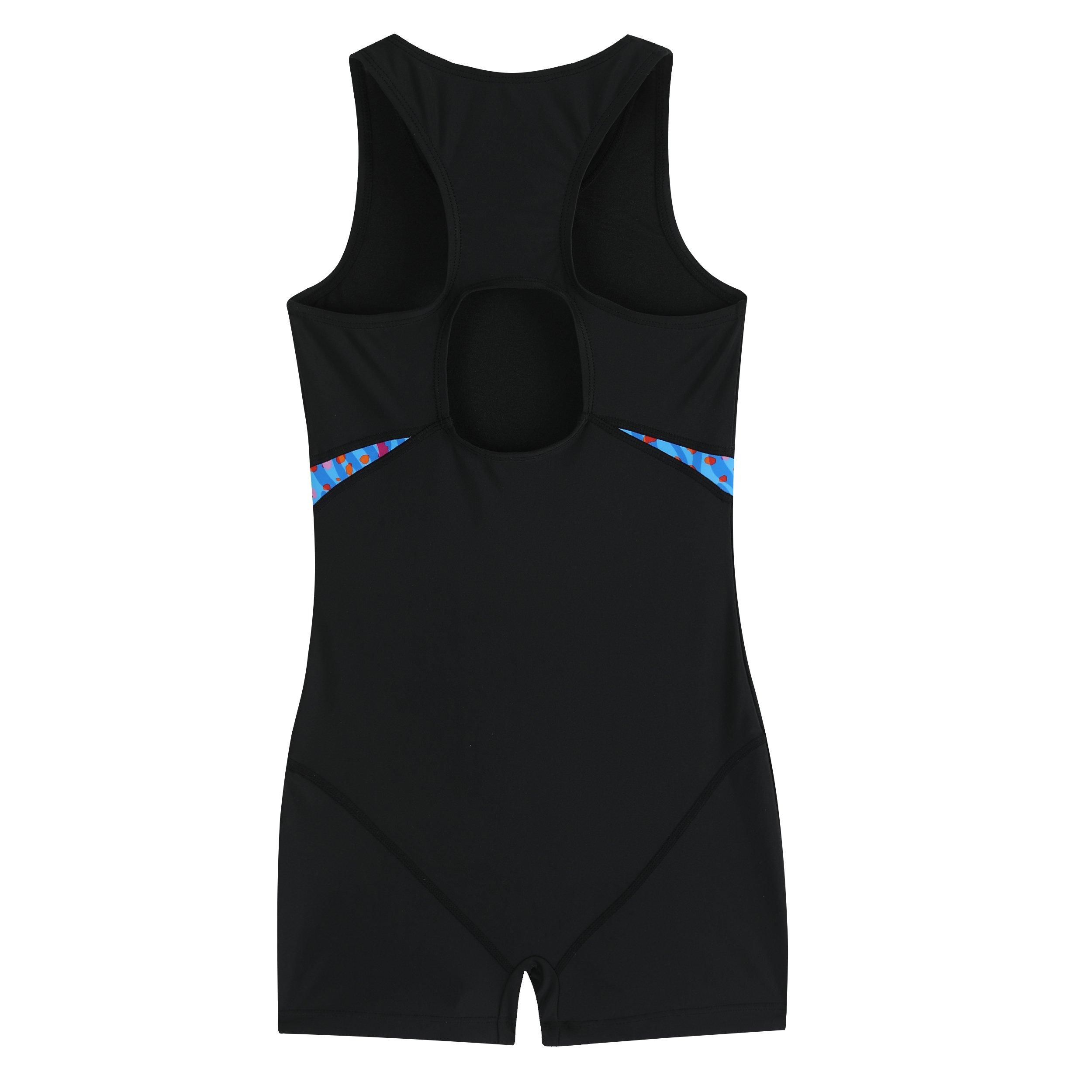 Black/Cyan Blue - Slazenger - Boy Leg Suit Junior Girls - 2