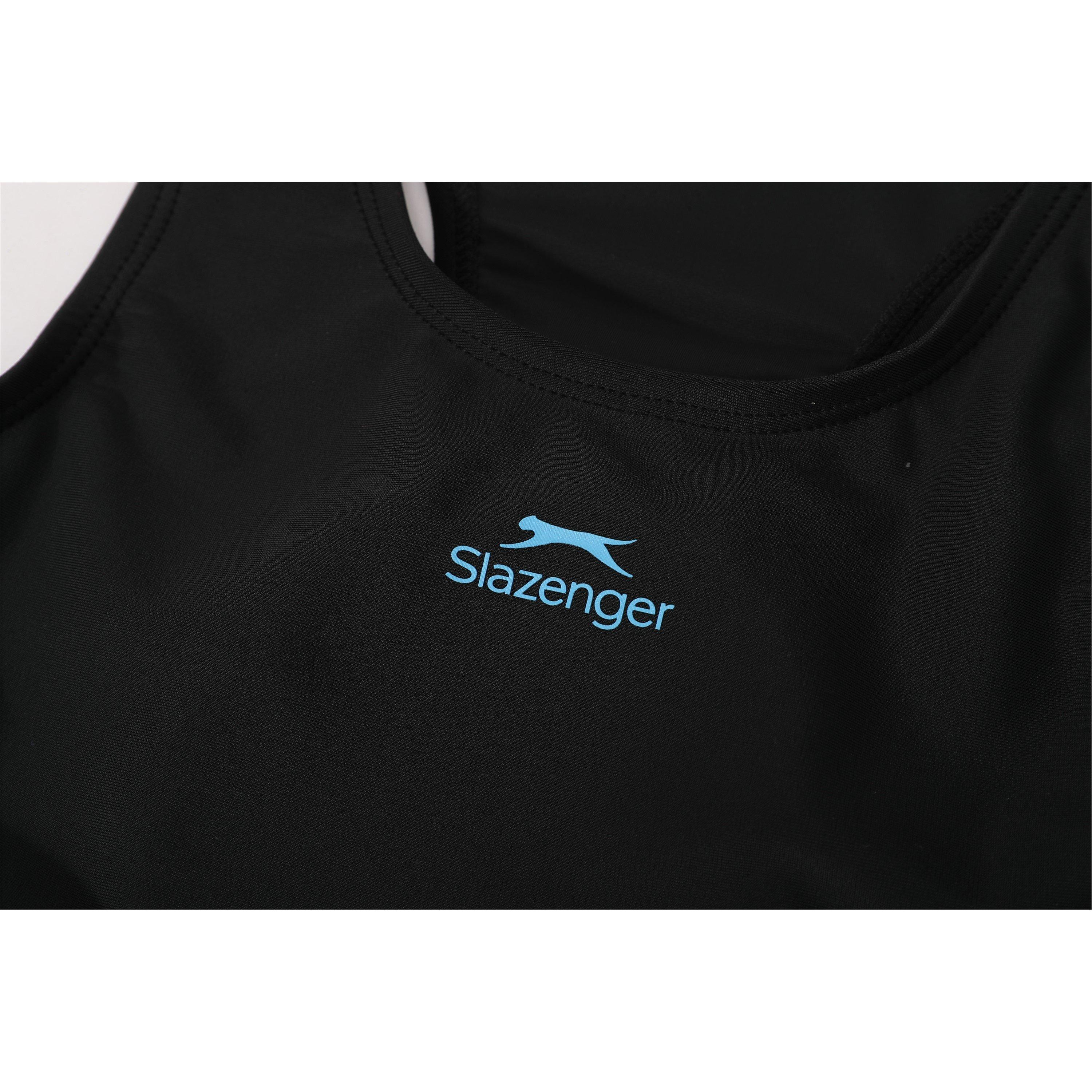 Black/Cyan Blue - Slazenger - Boy Leg Suit Junior Girls - 4