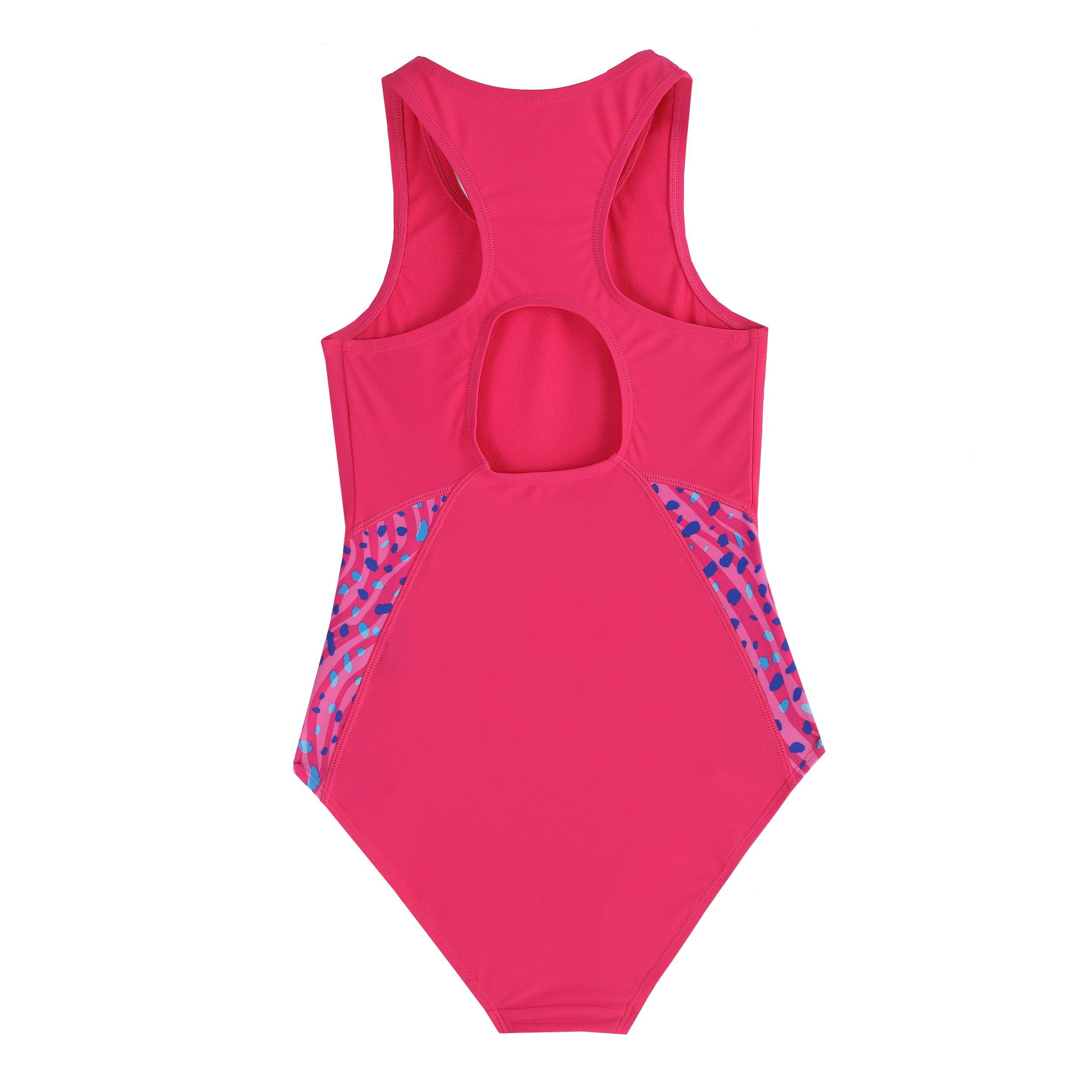 Pink - Slazenger - Splice Racerback Swimsuit Junior - 2