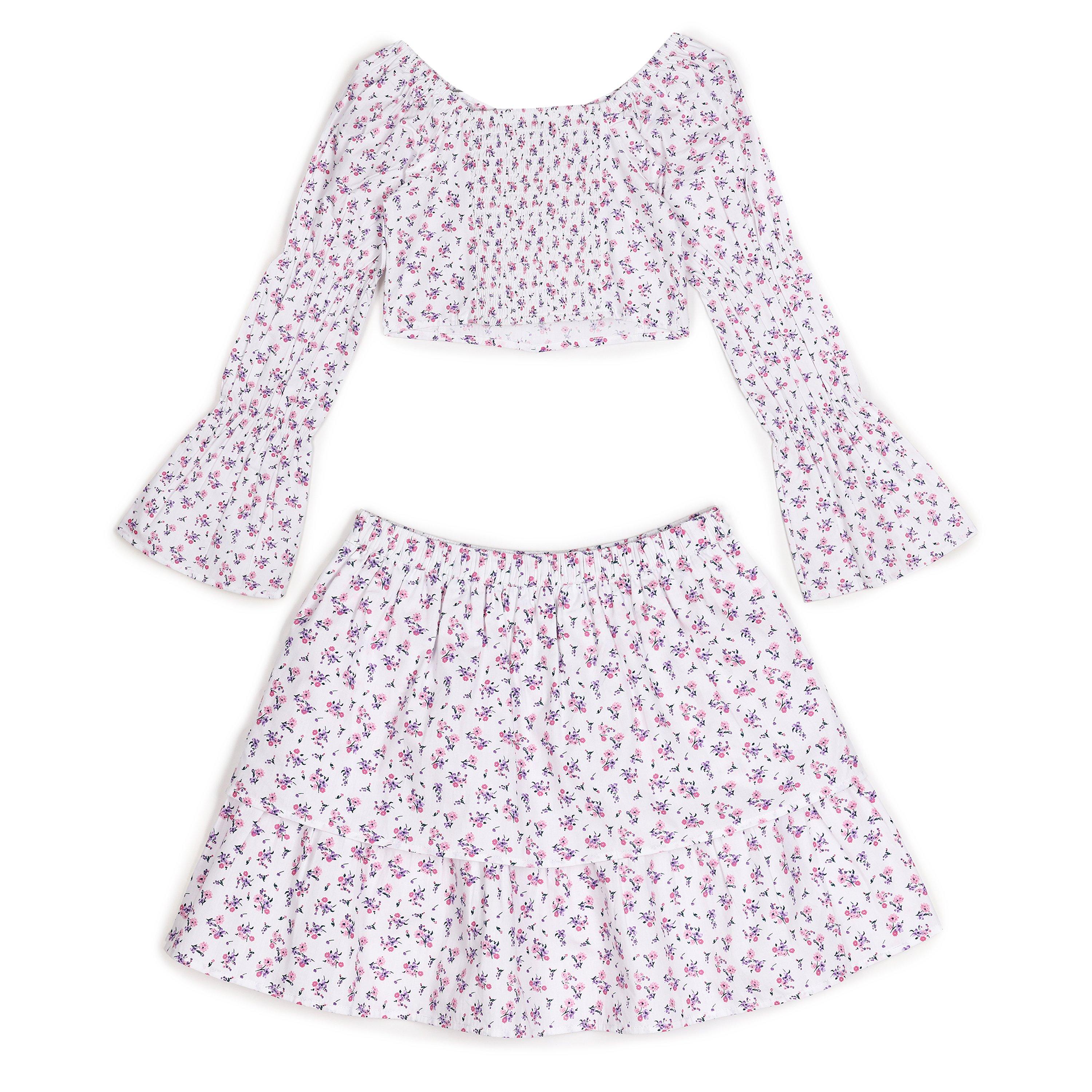 HVID - Be You - Floral Crop Top & Skirt Childrens - 2