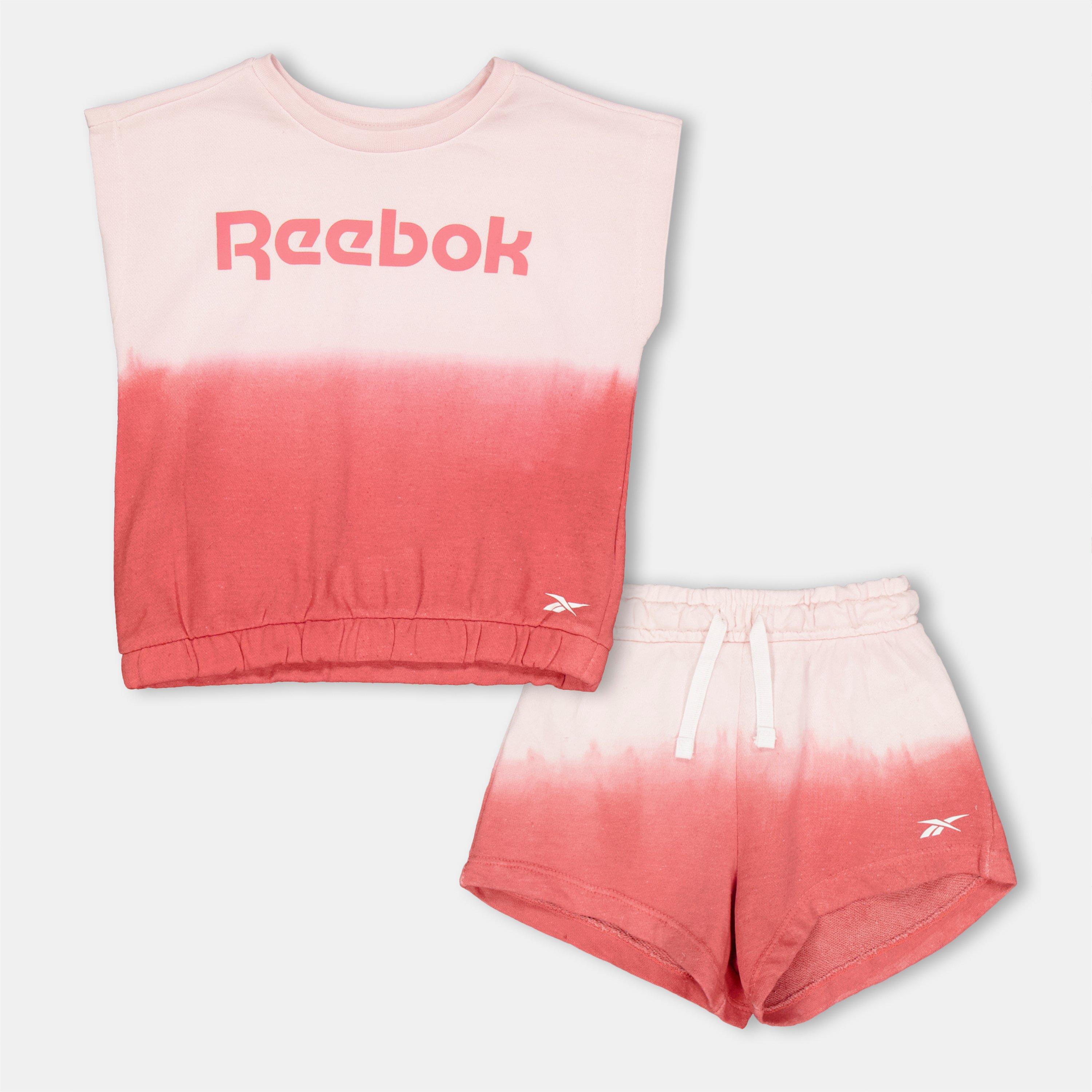 Sunkist Coral - Reebok - Ombre Top and Shorts Set - 1