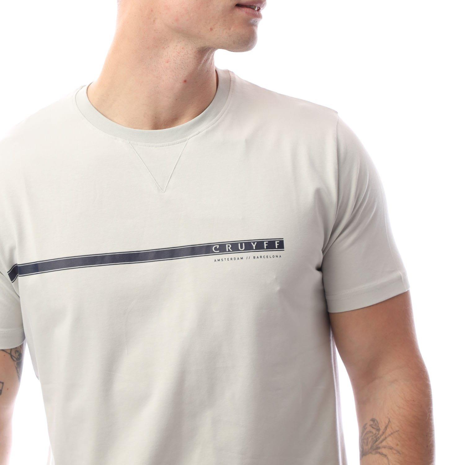 Grey - Cruyff - Linear Graphic T-Shirt - 2
