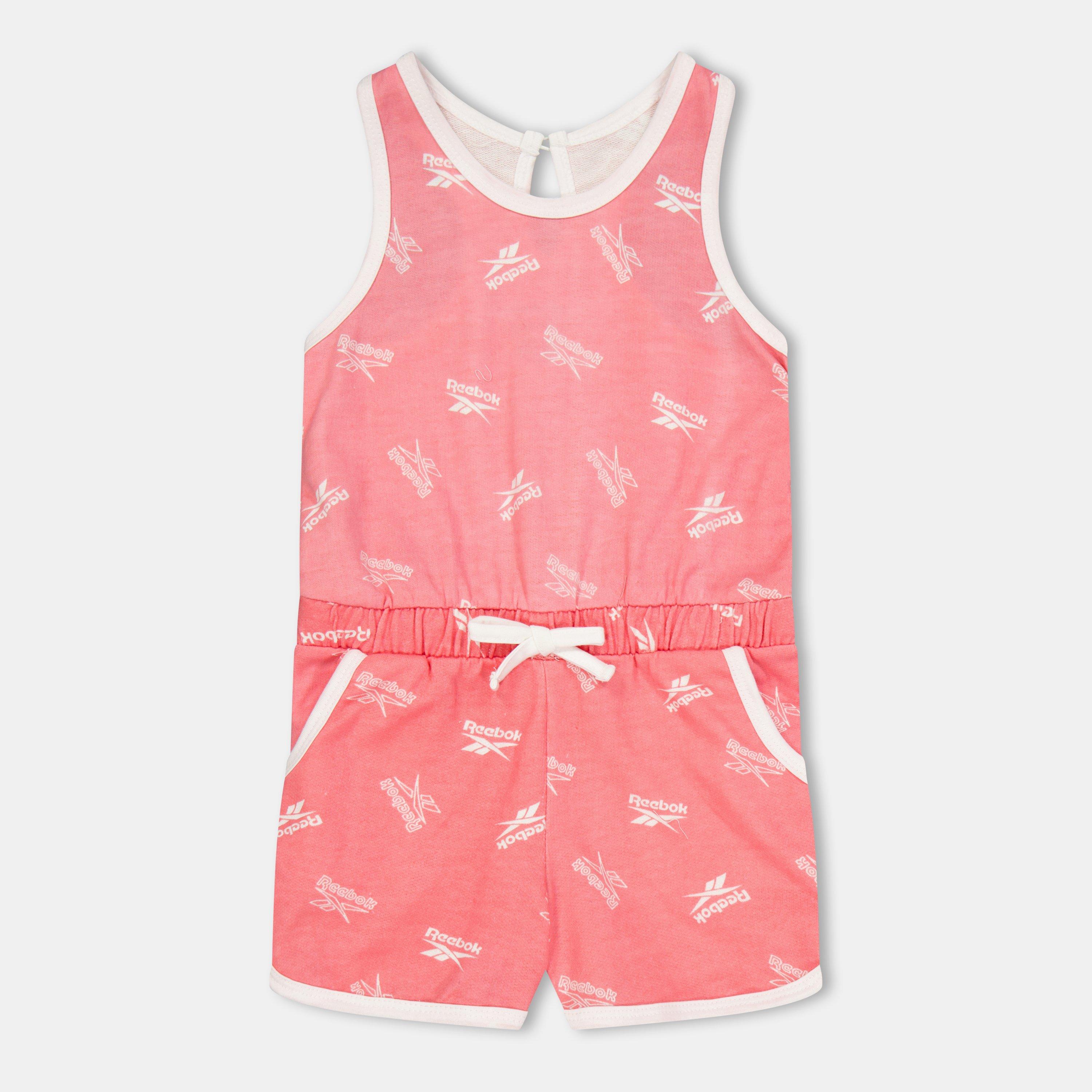Reebok Kids' Lockup Playsuit - Strawberry
