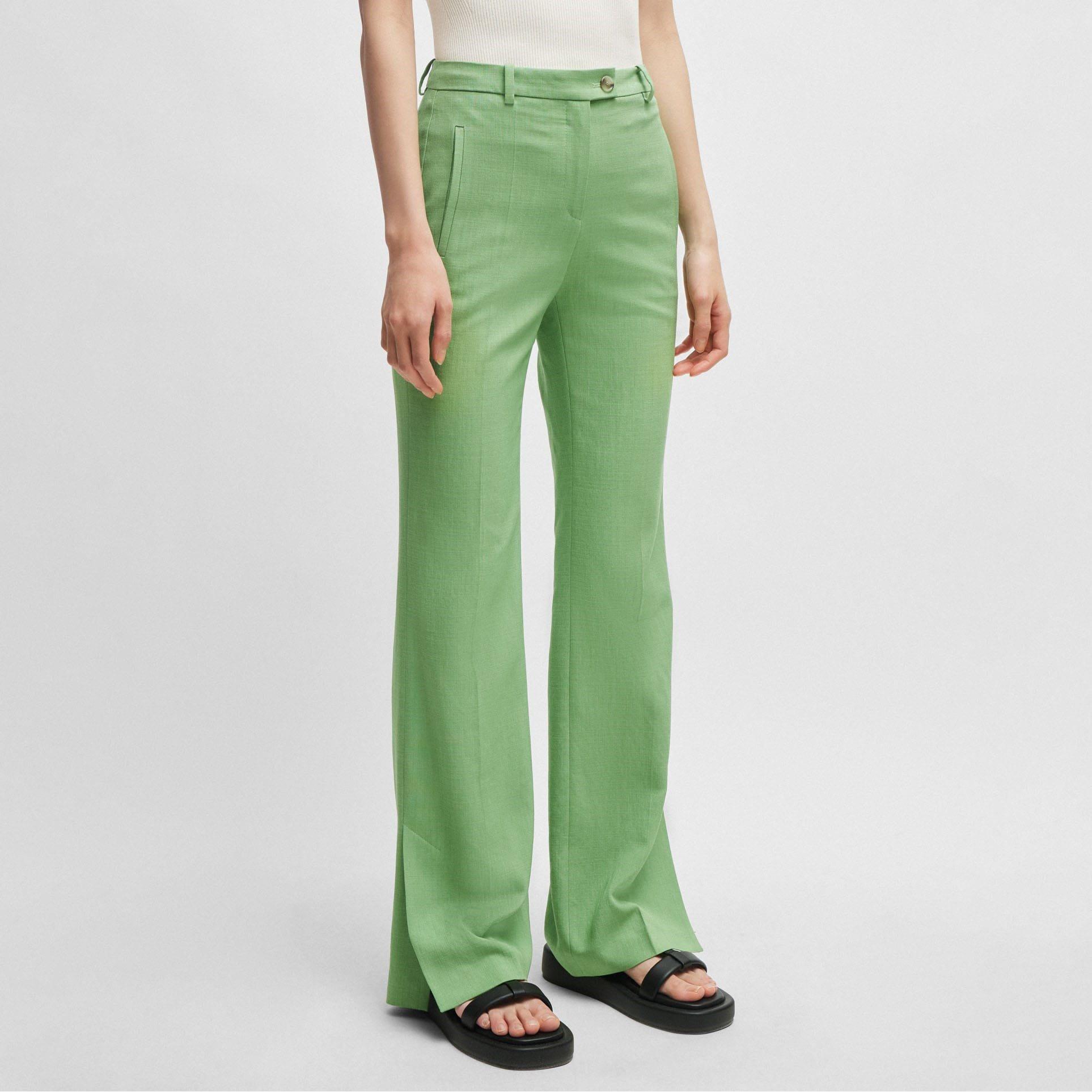 Boss Terela Slim-Fit Flared Trousers