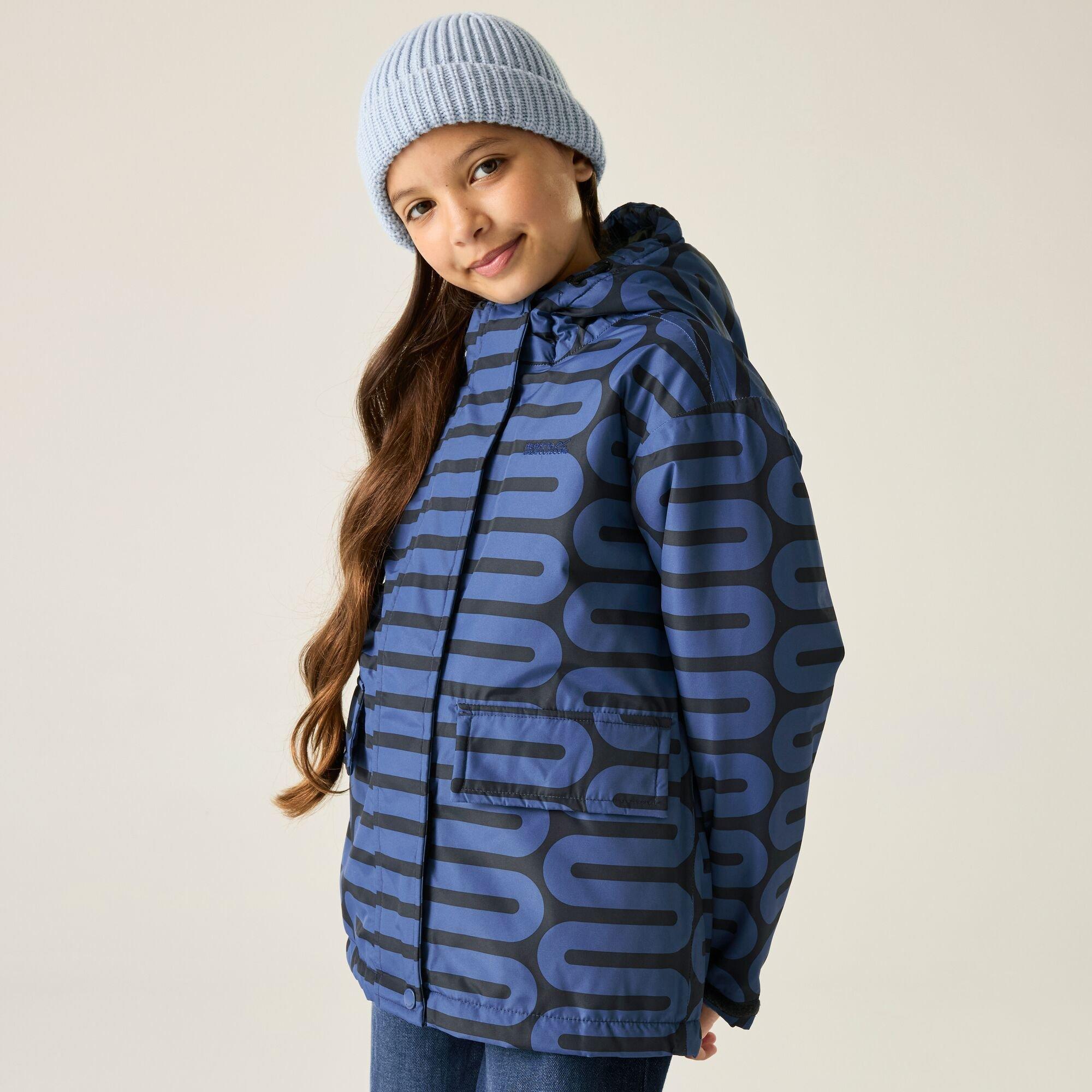 Regatta  Kids Orla Girls Waterproof - Blue - 5-6yrs