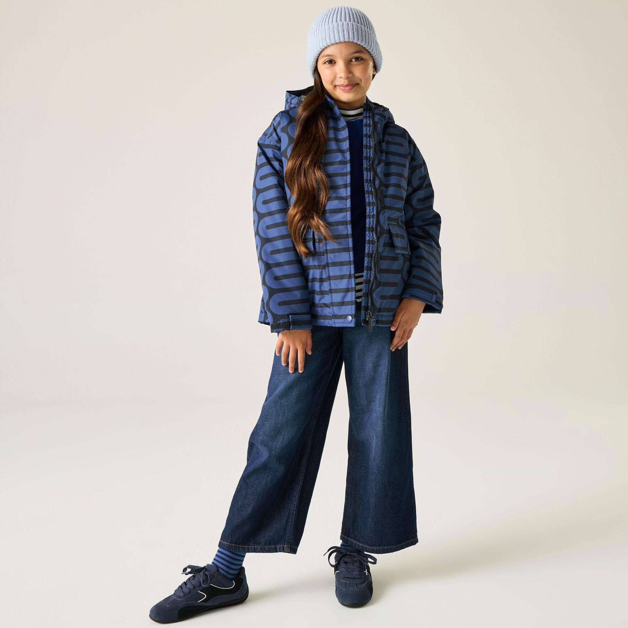 Blue - Regatta - Orla Girls Waterproof - 3