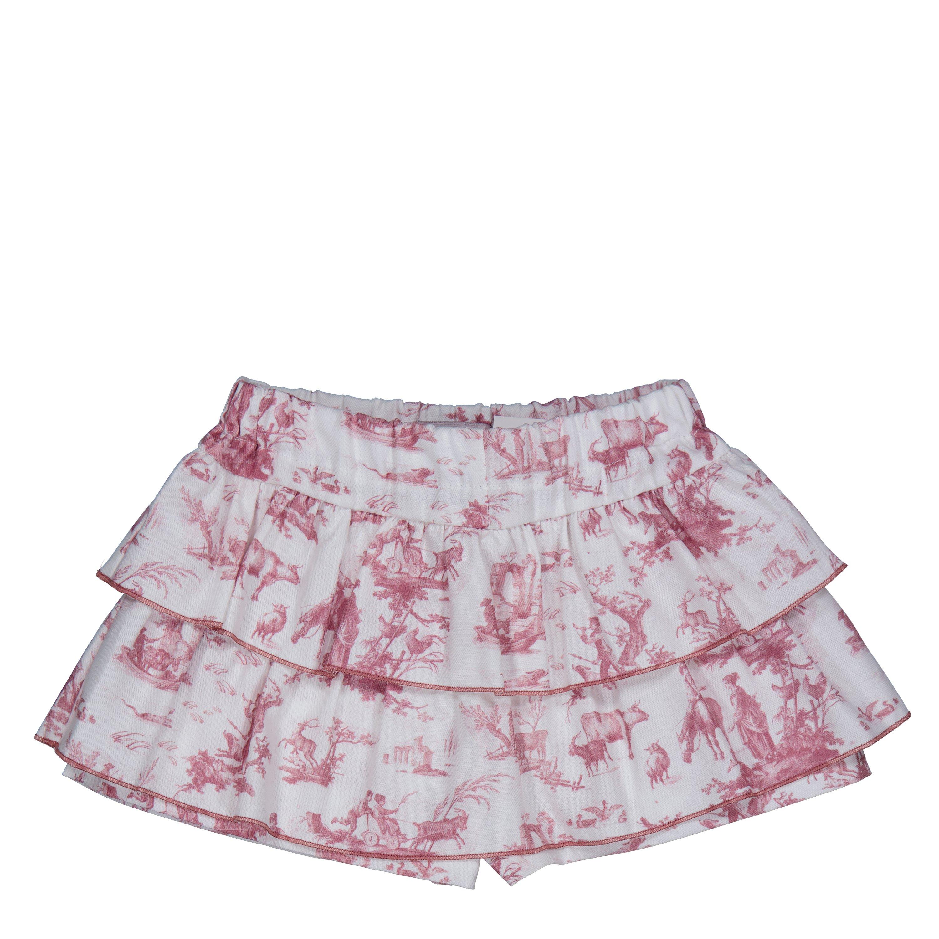 Phi Kids' Toile De Jouy Jersey Skirt
