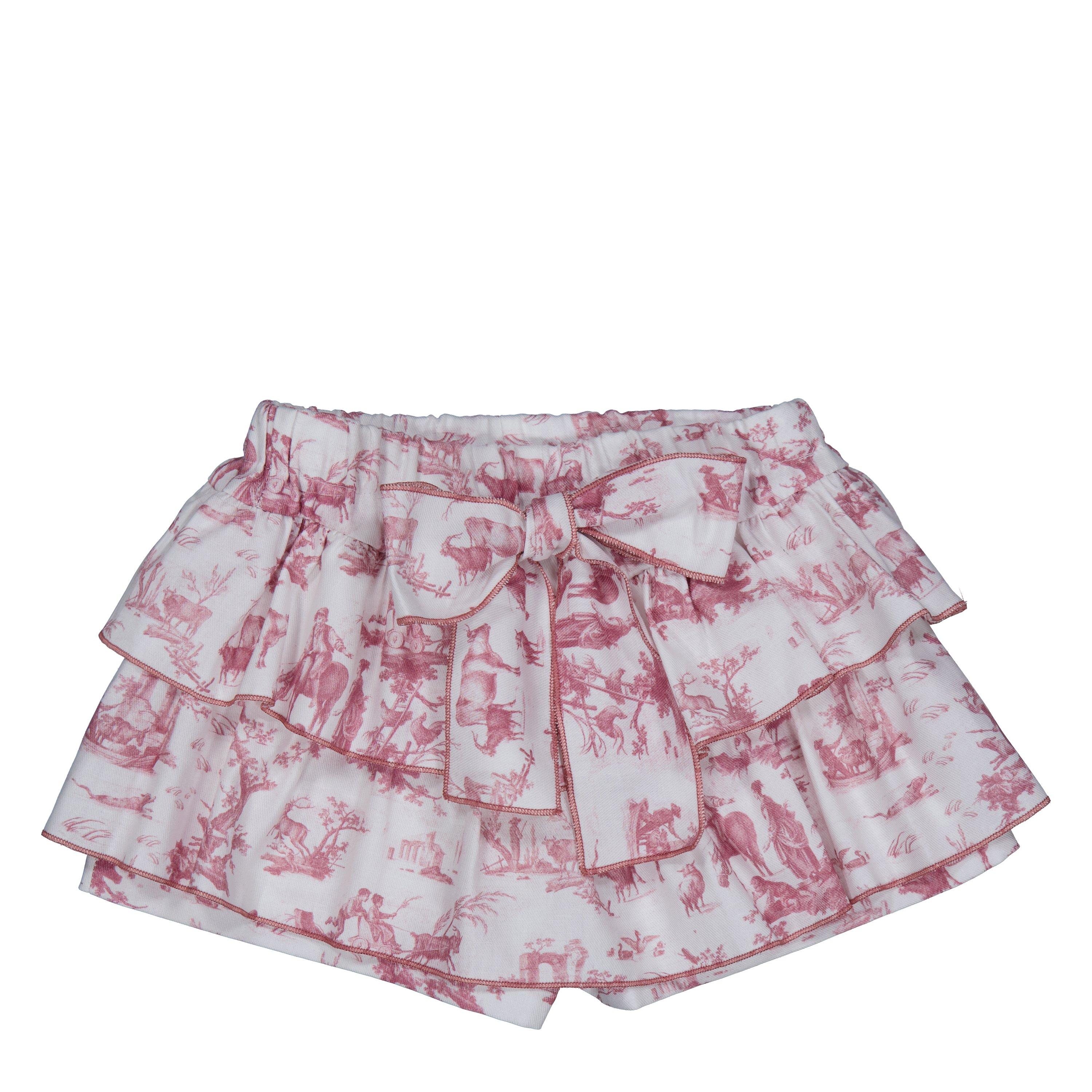 Bordeaux - Phi - Kids' Toile De Jouy Jersey Skirt - 2