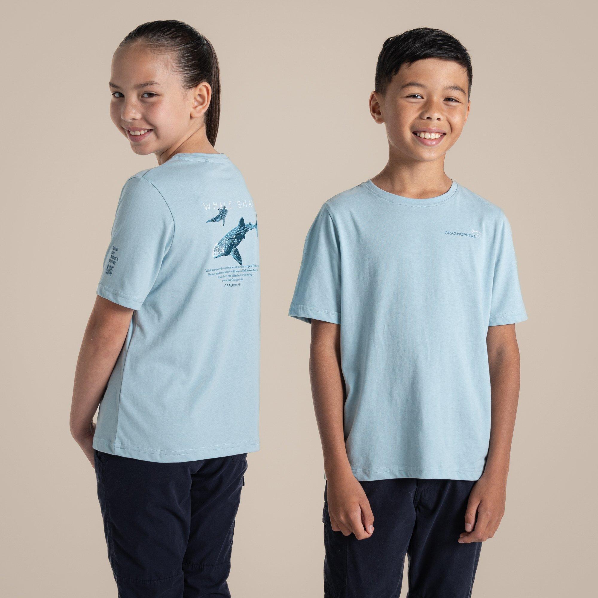 Sky Blue - Craghoppers - Unisex Kids' Ellis T Short Sleeve Shirt - 1