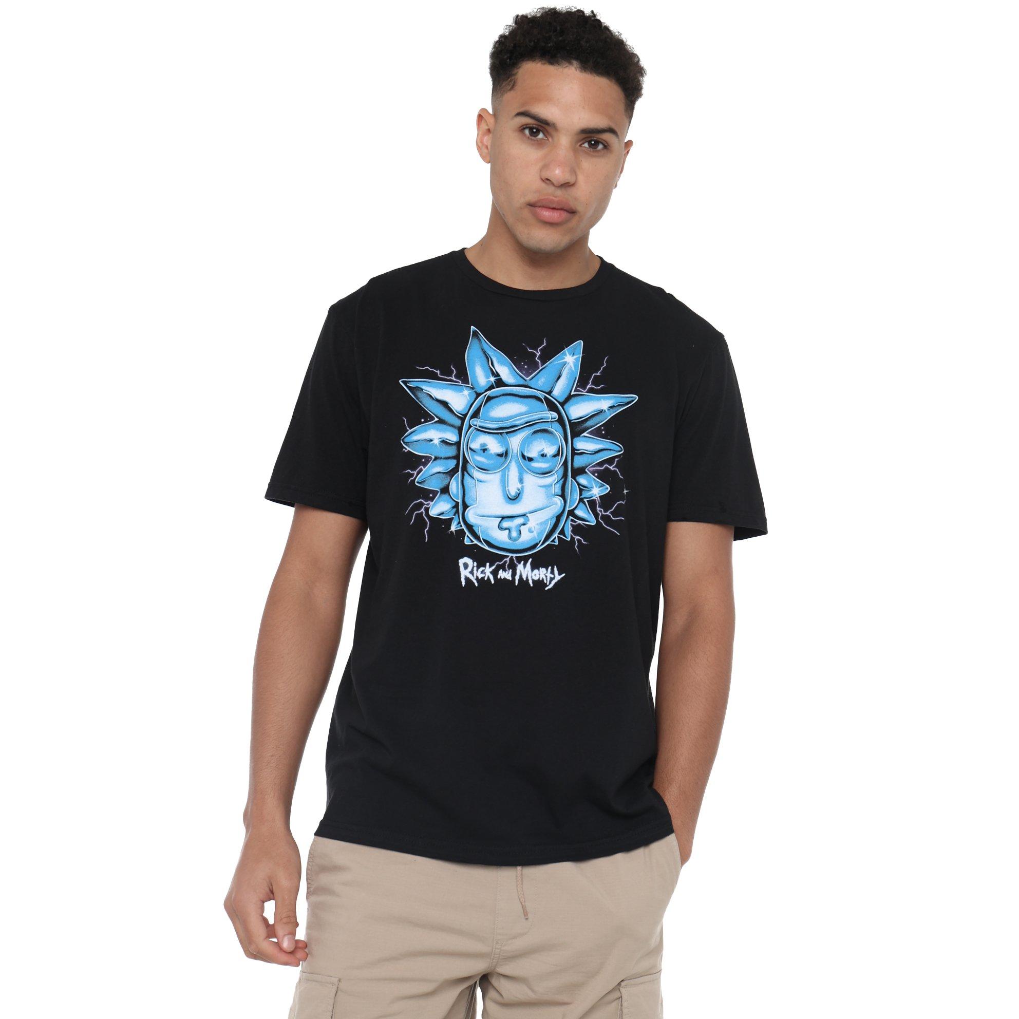 Rick And Morty  Rick & Morty - Lightning Rick - Black - XX-LARGE