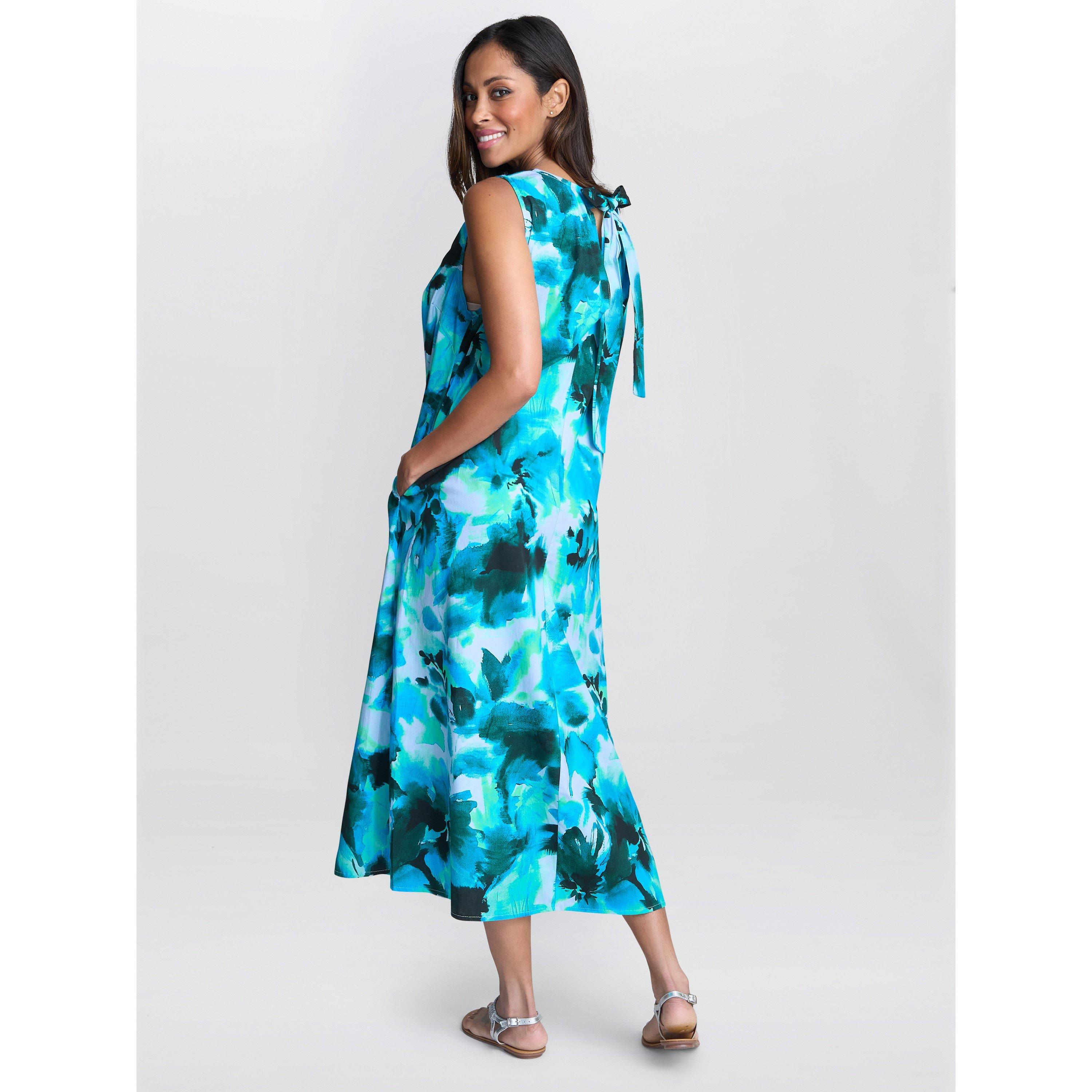 Blue Green - Gina Bacconi - RORY Tent Dress - 2