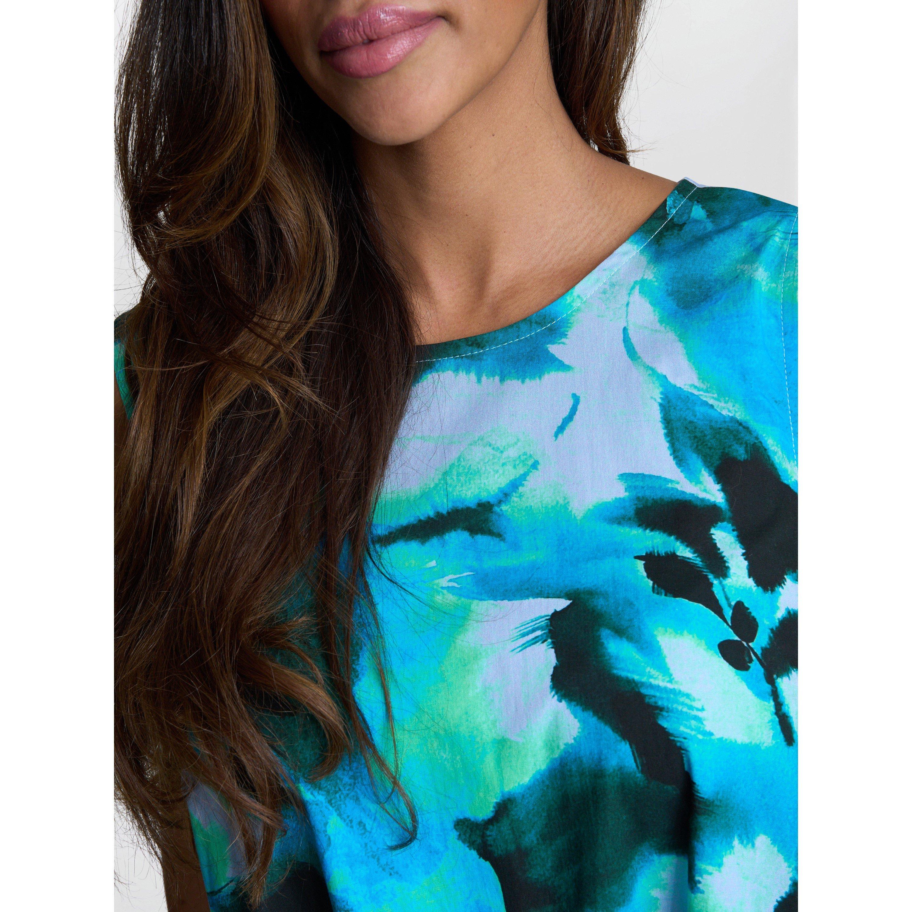 Blue Green - Gina Bacconi - RORY Tent Dress - 5