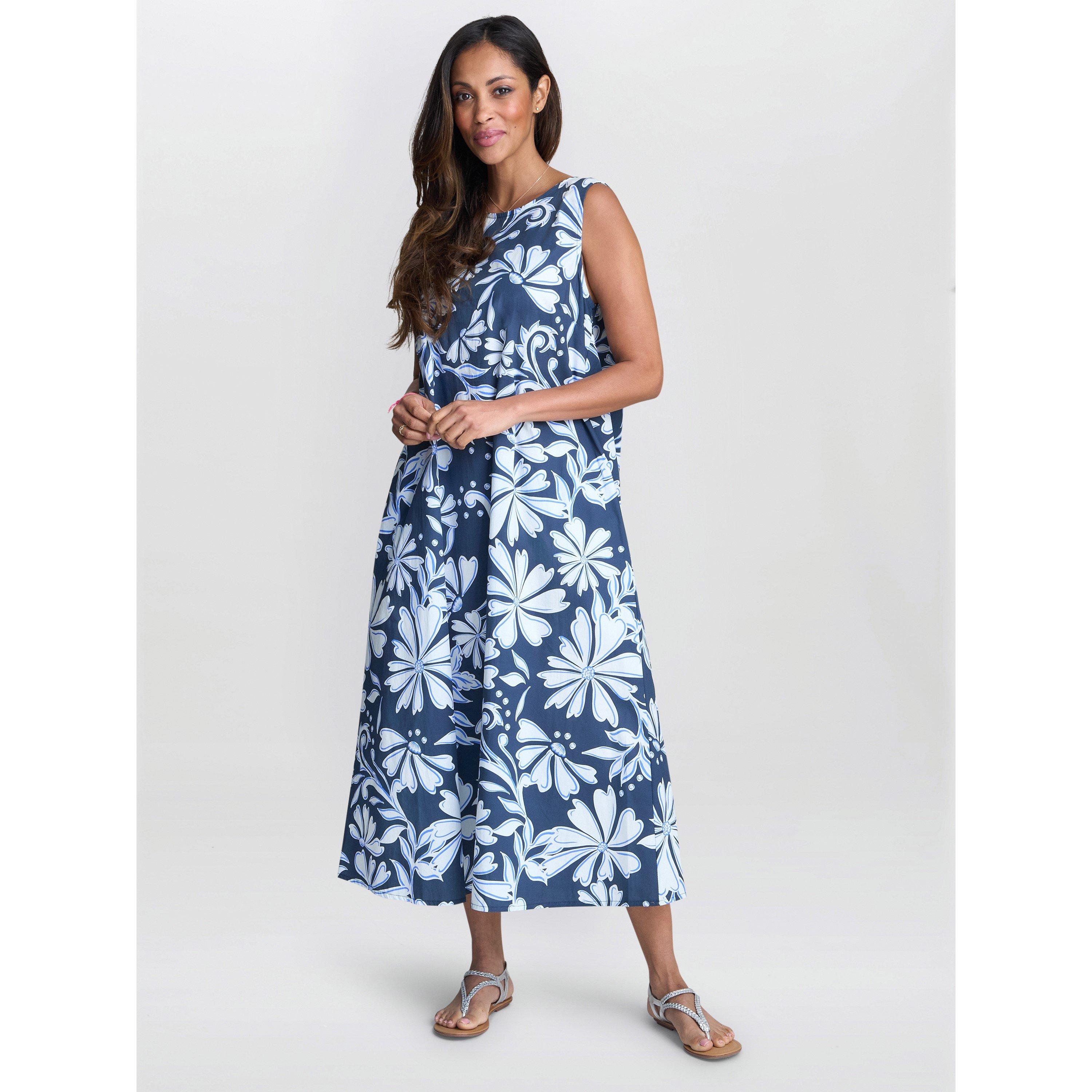 Gina Bacconi Women's Rory Tent Dress - Blue - S