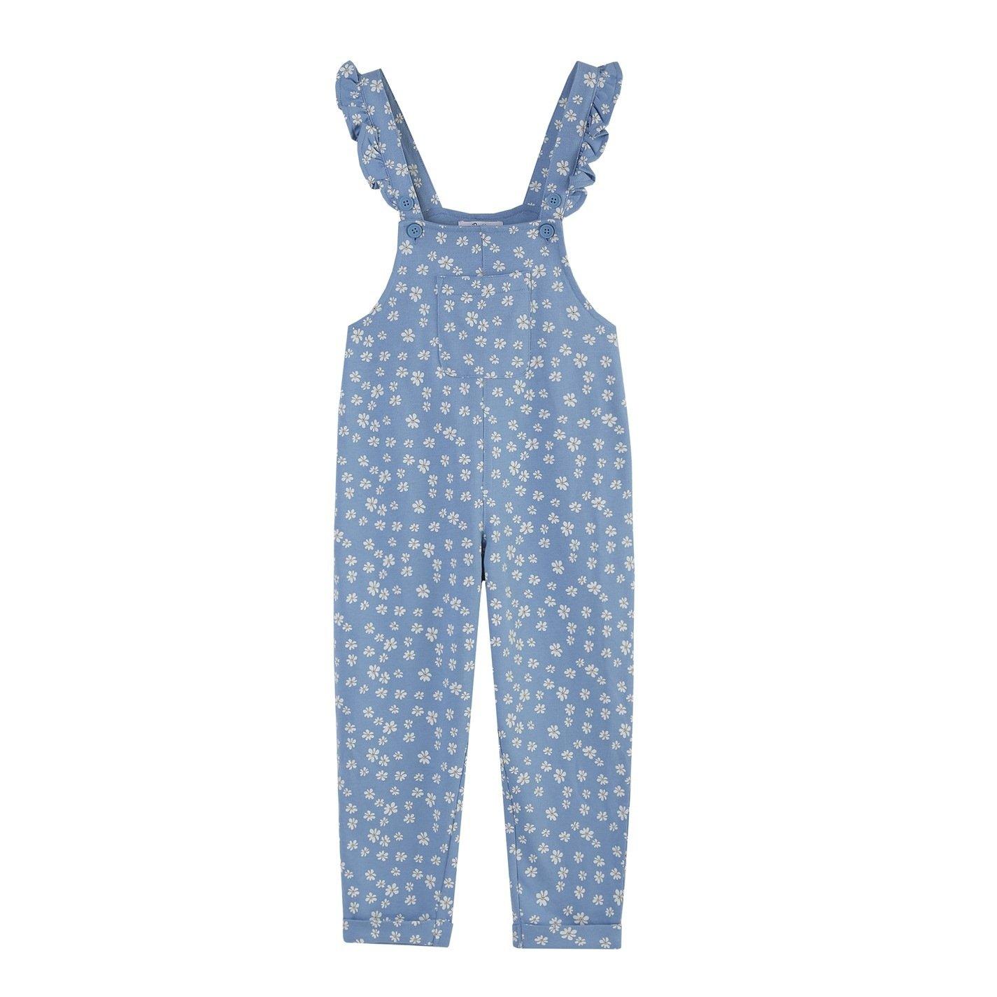 Blue - Be You - Studio Younger Girl Floral Dungaree and T-shirt - 6