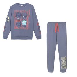 Character Boys Marvel Sweatshirt and Jogger Set Grey