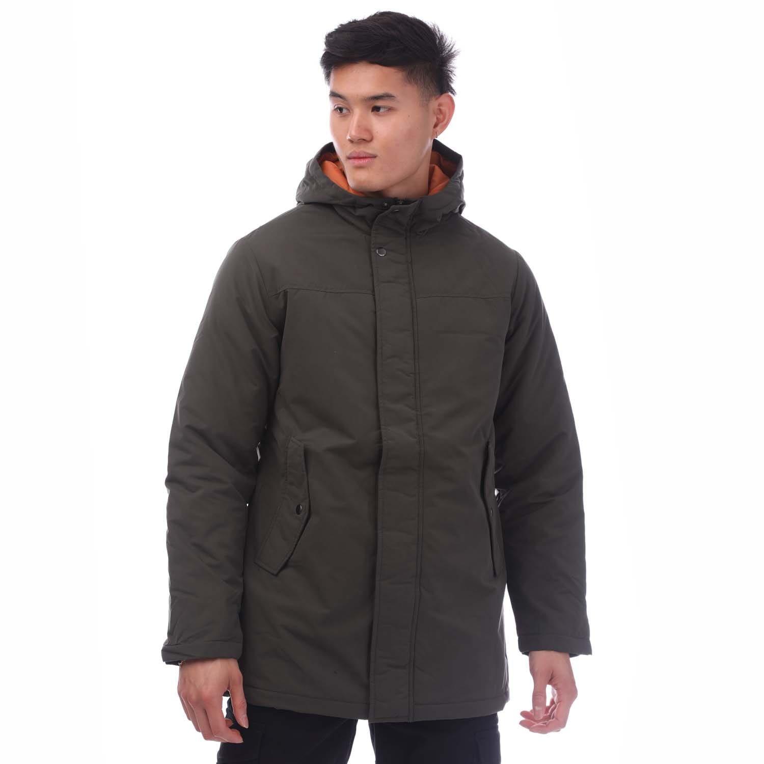 Khaki - Jack and Jones - Fen Parka Jacket - 1