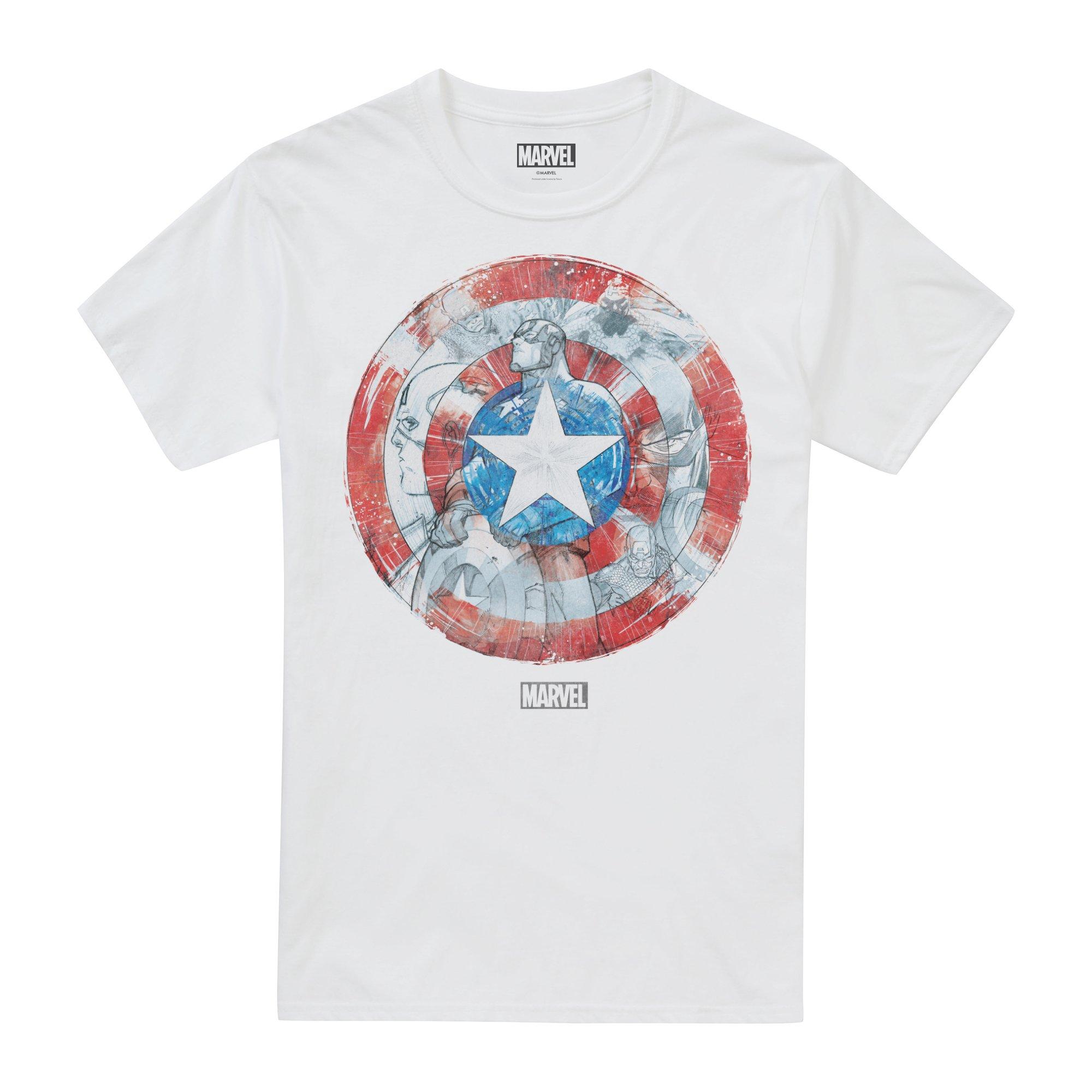 White - Marvel - CAPTAIN AMERICA SHIELD SKETCH - 3