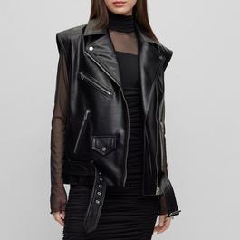 Hugo Arebura-1 Faux Leather Jacket