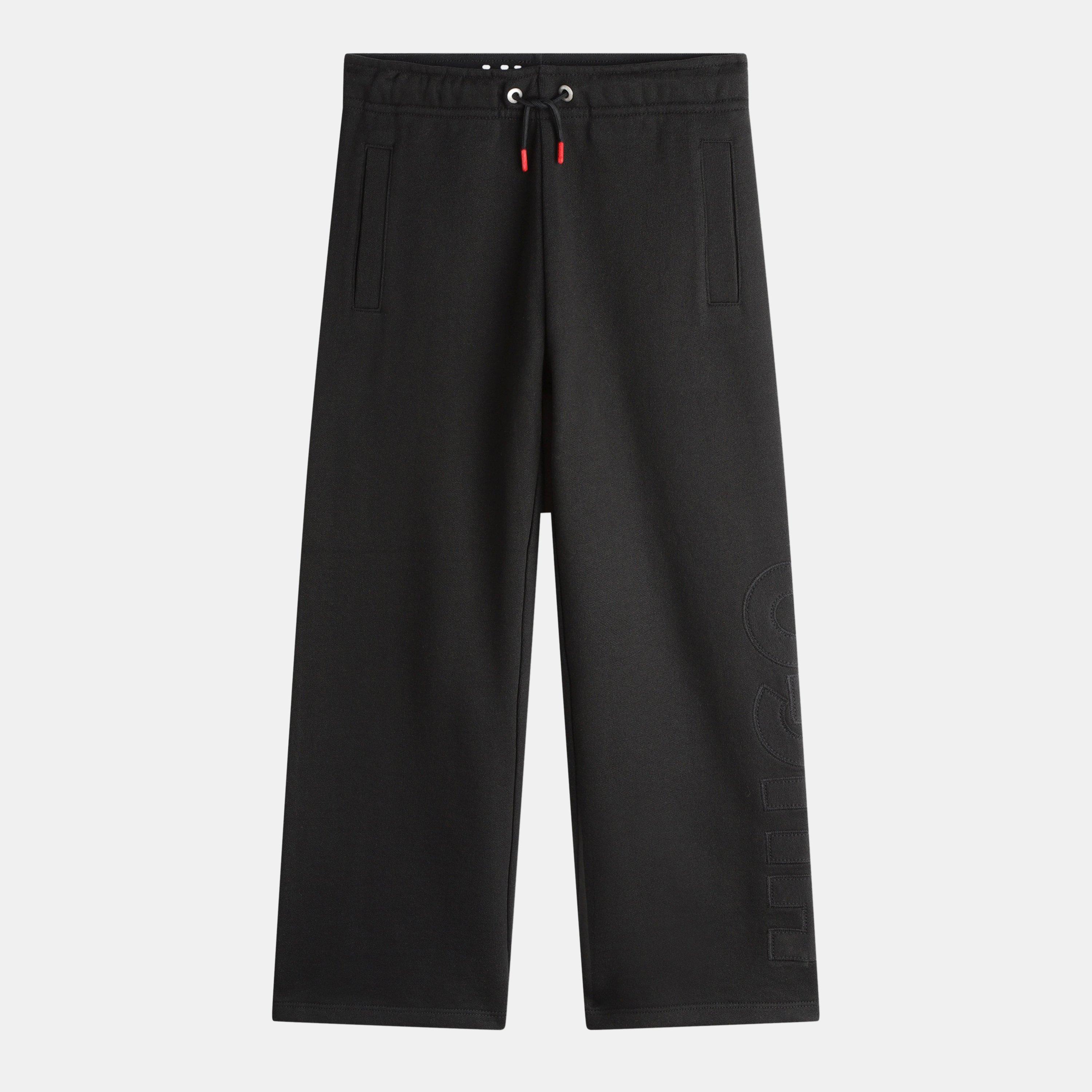 Hugo Girls Wide Leg Joggers Juniors - Black 09B - 4Y