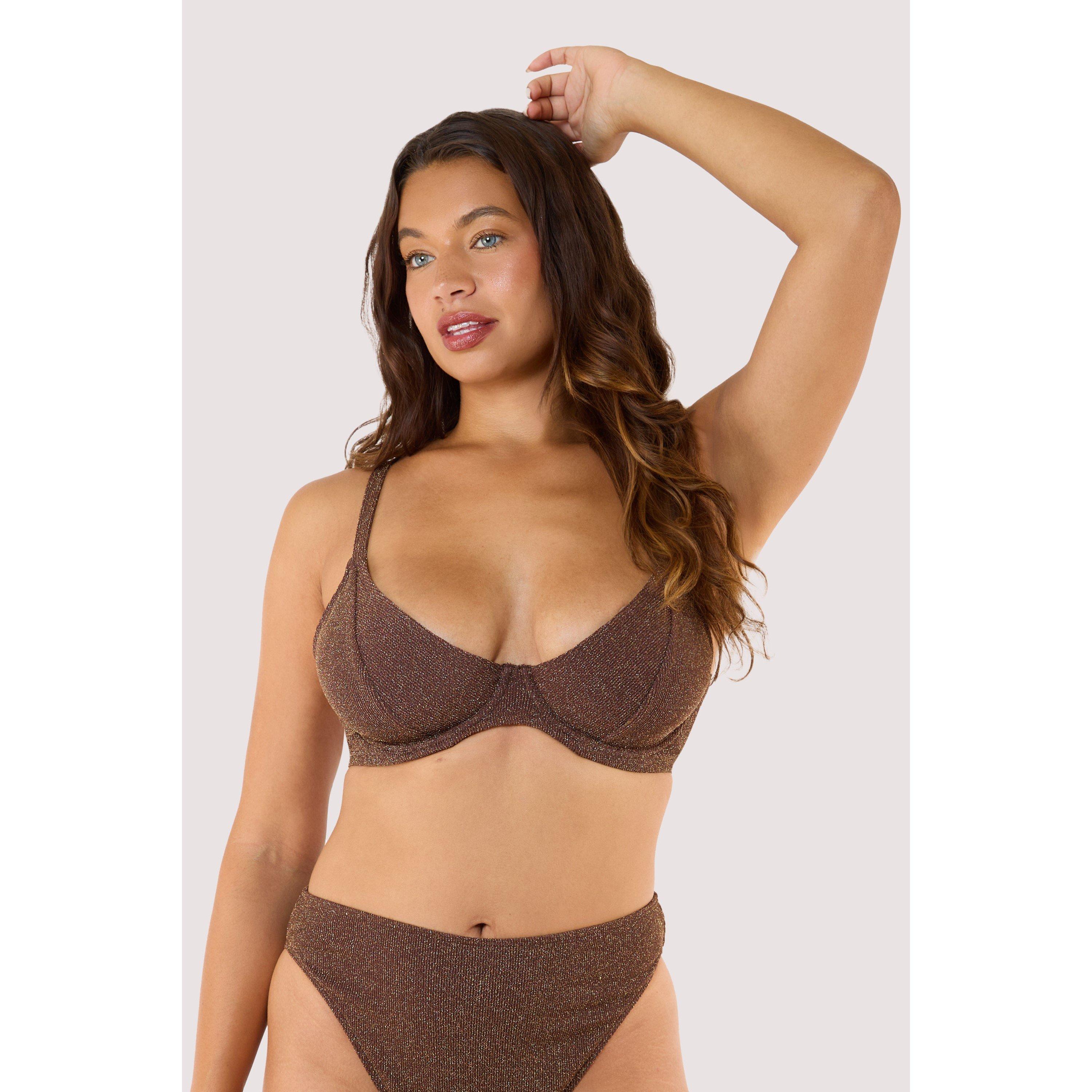 Bronze - Wolf and Whistle - Amber Bronze Underwired Bikini - 2