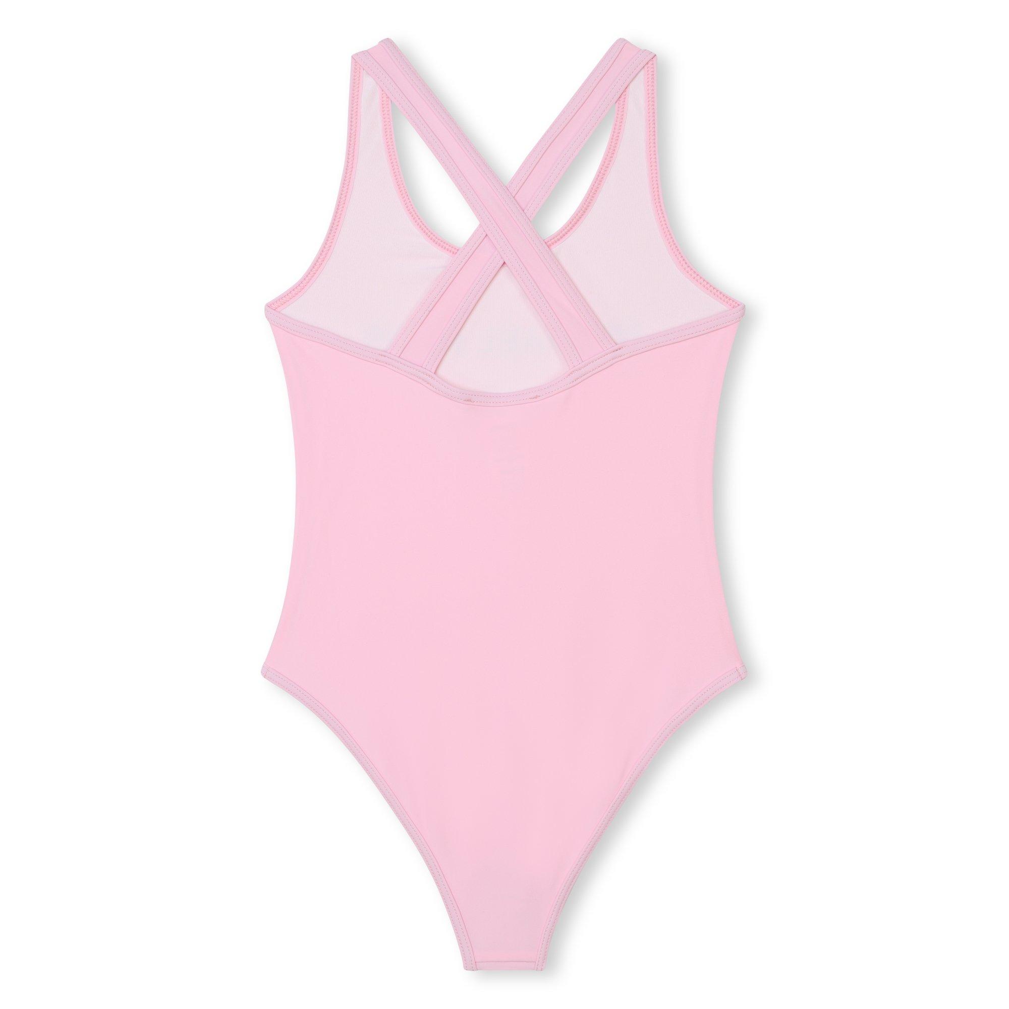 Pale Pnk 45B - Michael Kors - Kids' Logo Scoop Neck Swimsuit - 2