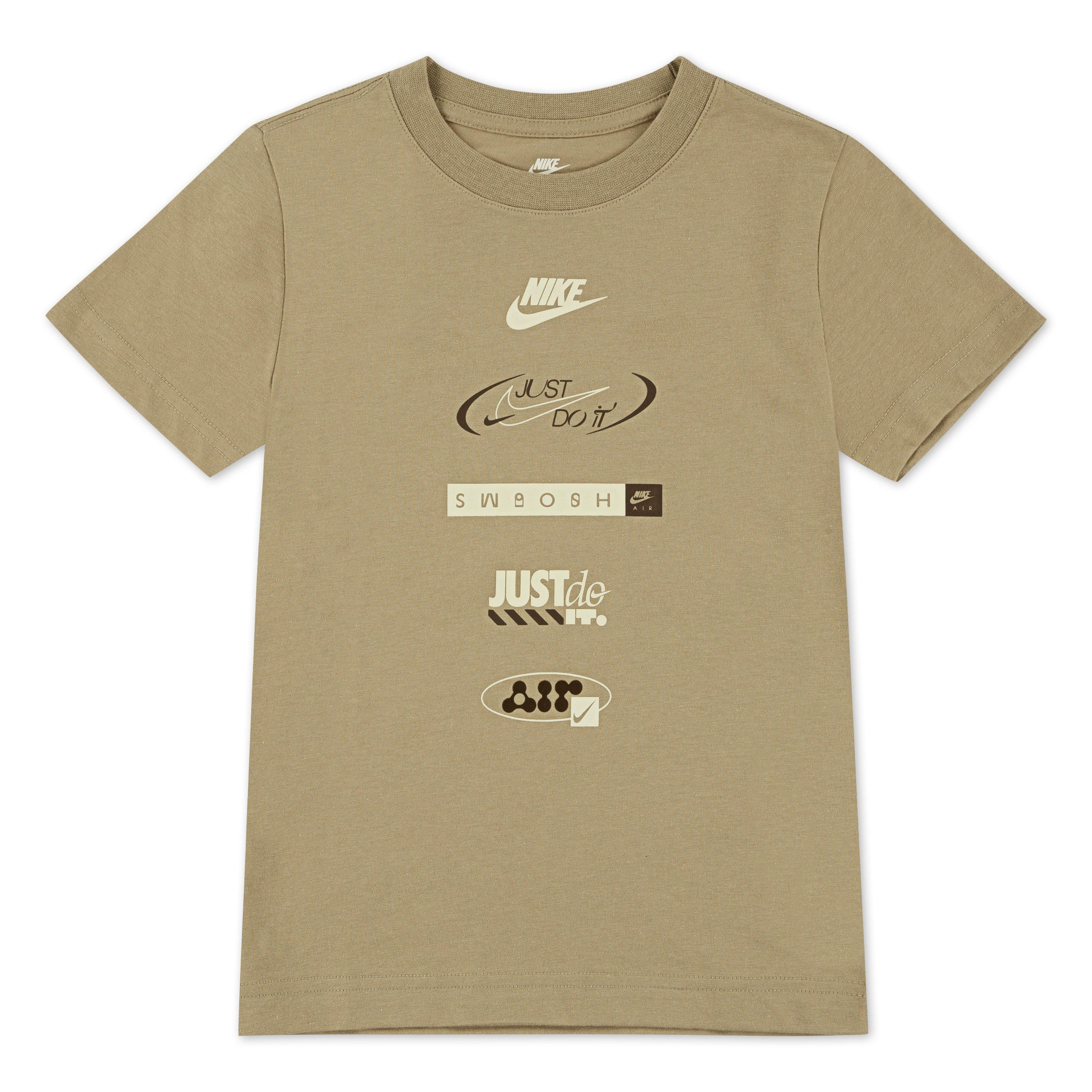 Parachute Beige - Nike - Kids' Brandmark Stack T-Shirt - 1