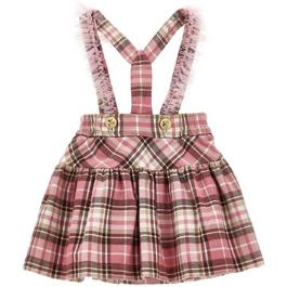 Monnalisa MonLisa Chk Pinafore In34