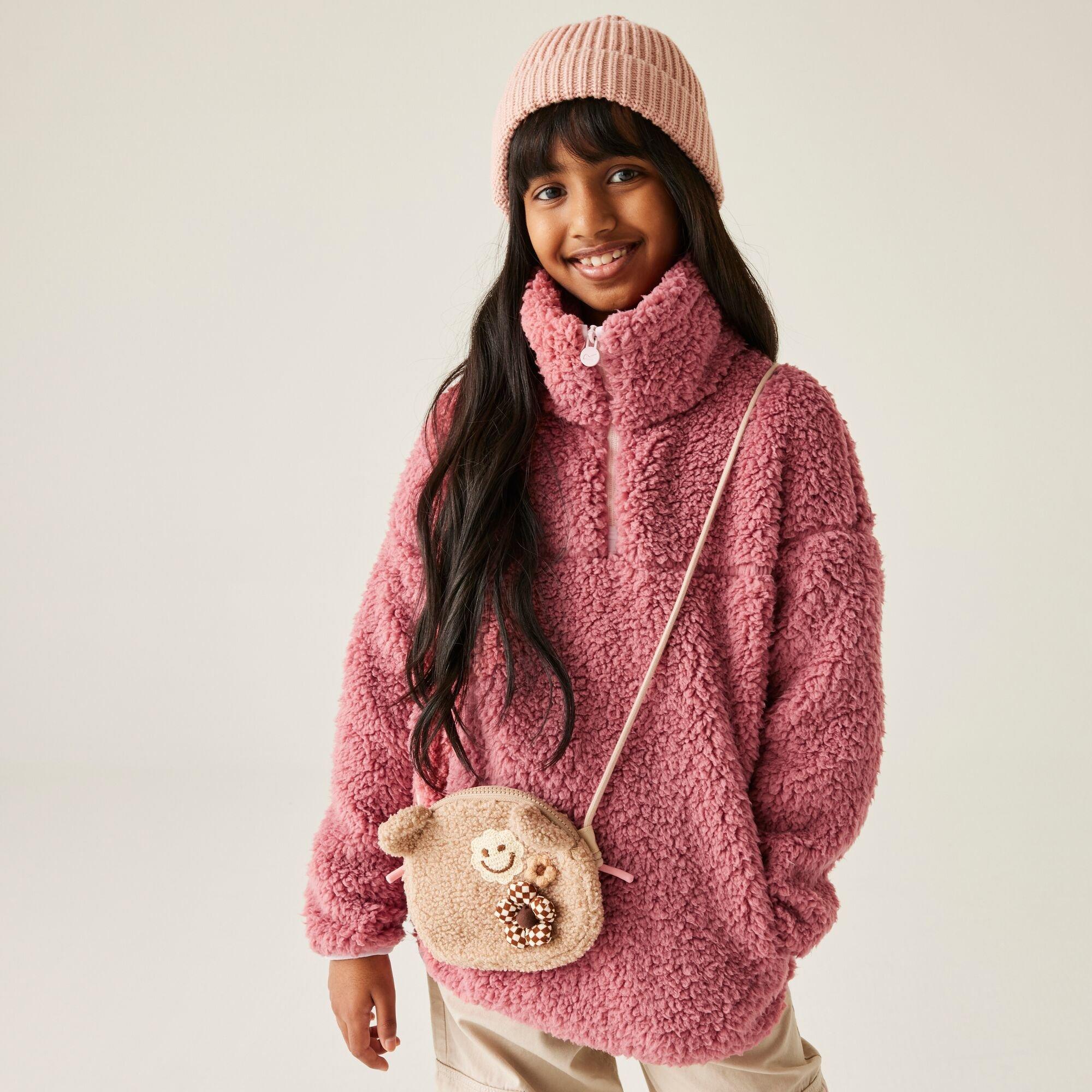 Dusty Rose - Regatta - Unisex Kids' Kaliza Half Zip Fleece - 1