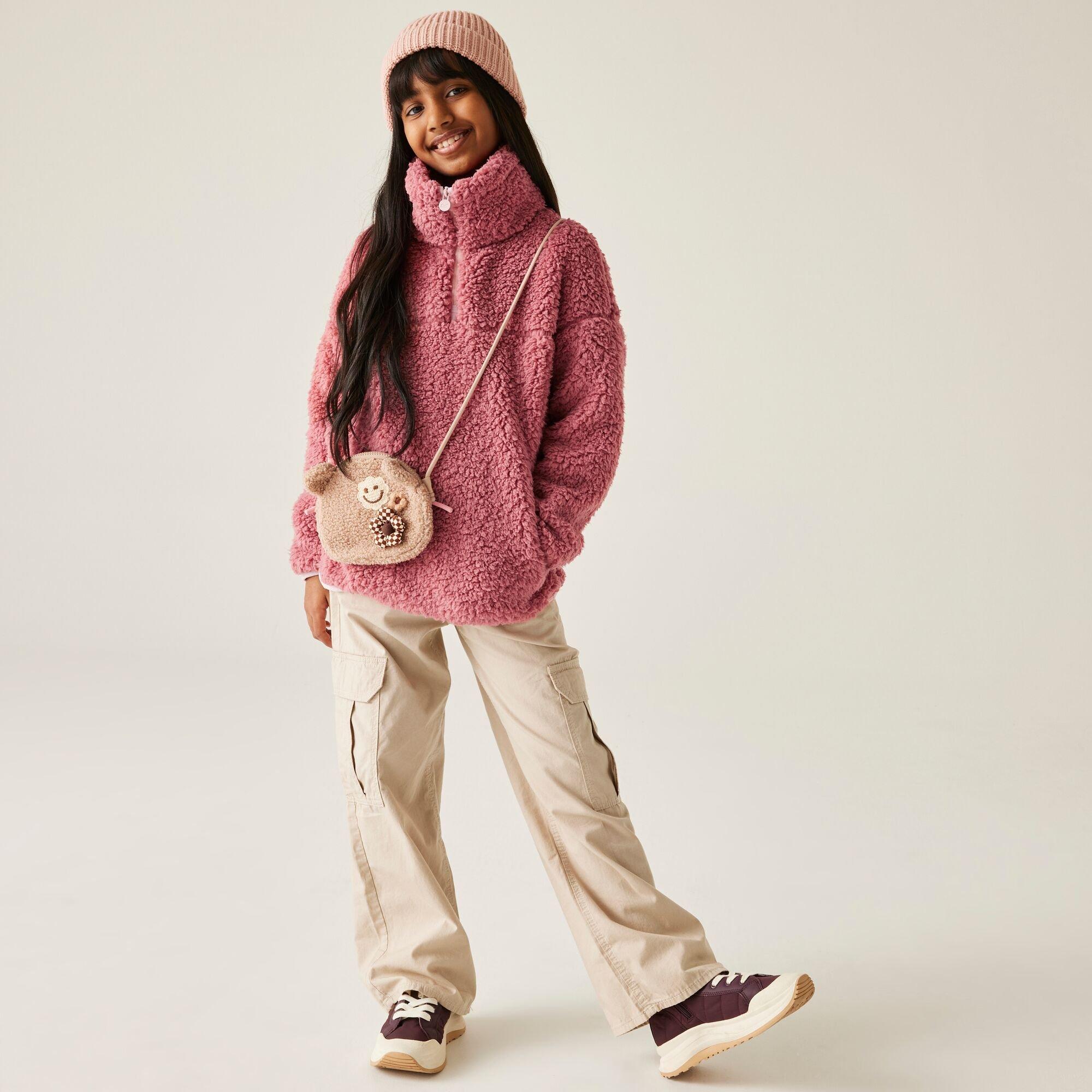 Dusty Rose - Regatta - Unisex Kids' Kaliza Half Zip Fleece - 3