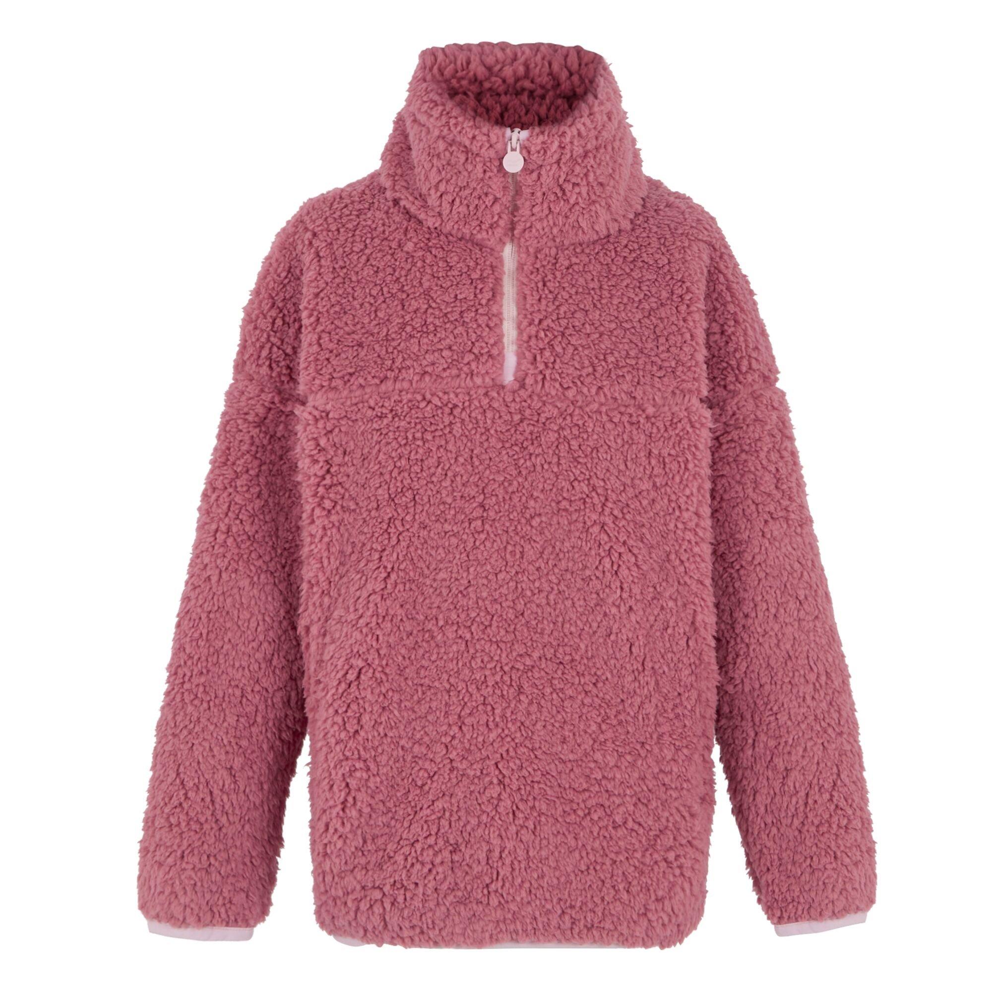 Dusty Rose - Regatta - Unisex Kids' Kaliza Half Zip Fleece - 5