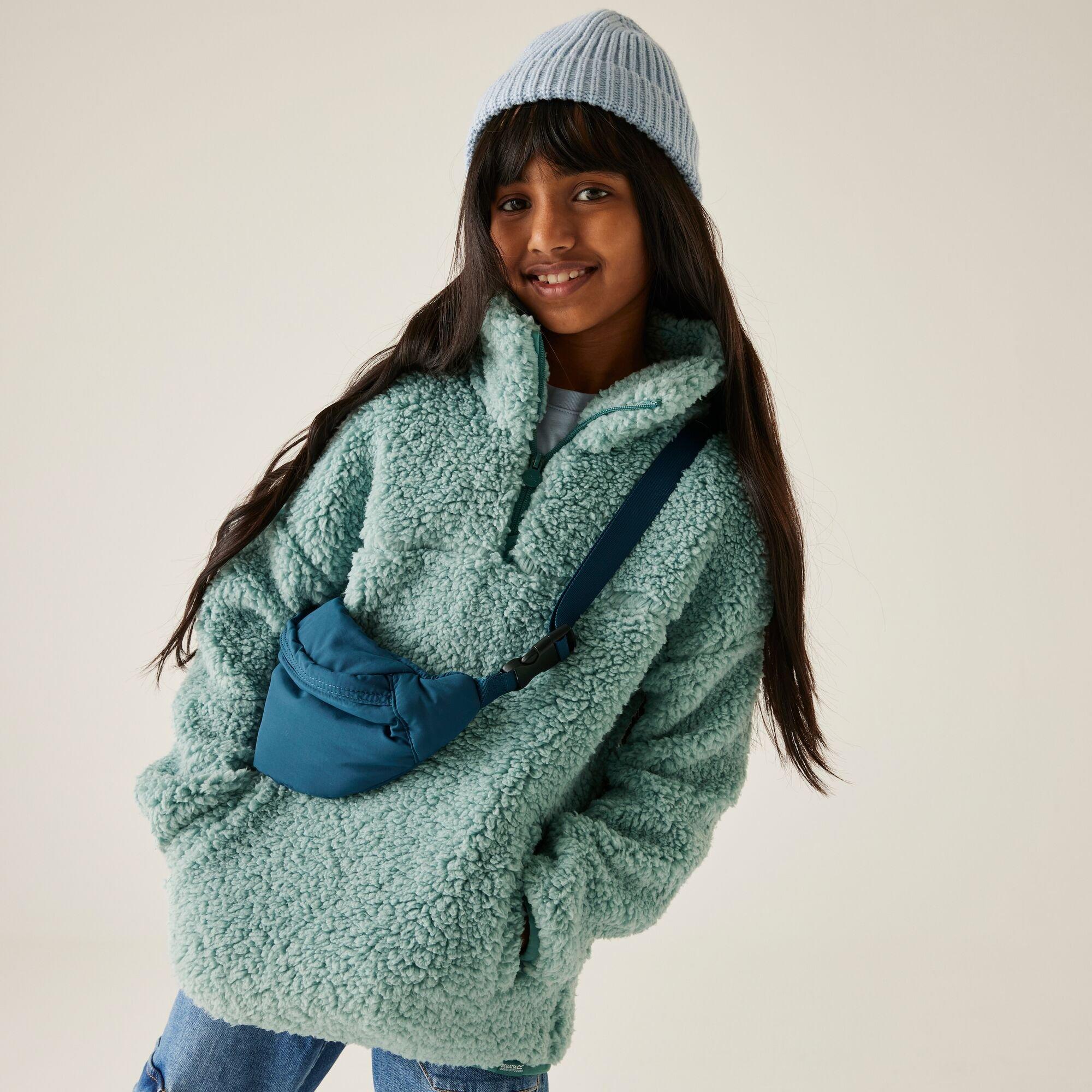 Regatta  Kids ' Kaliza Half Zip Fleece - Green - 11-12yrs