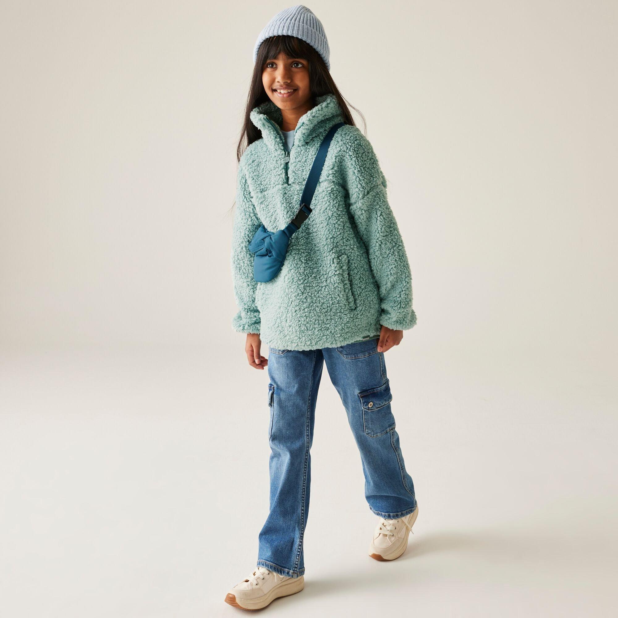 Green - Regatta - Unisex Kids' Kaliza Half Zip Fleece - 3