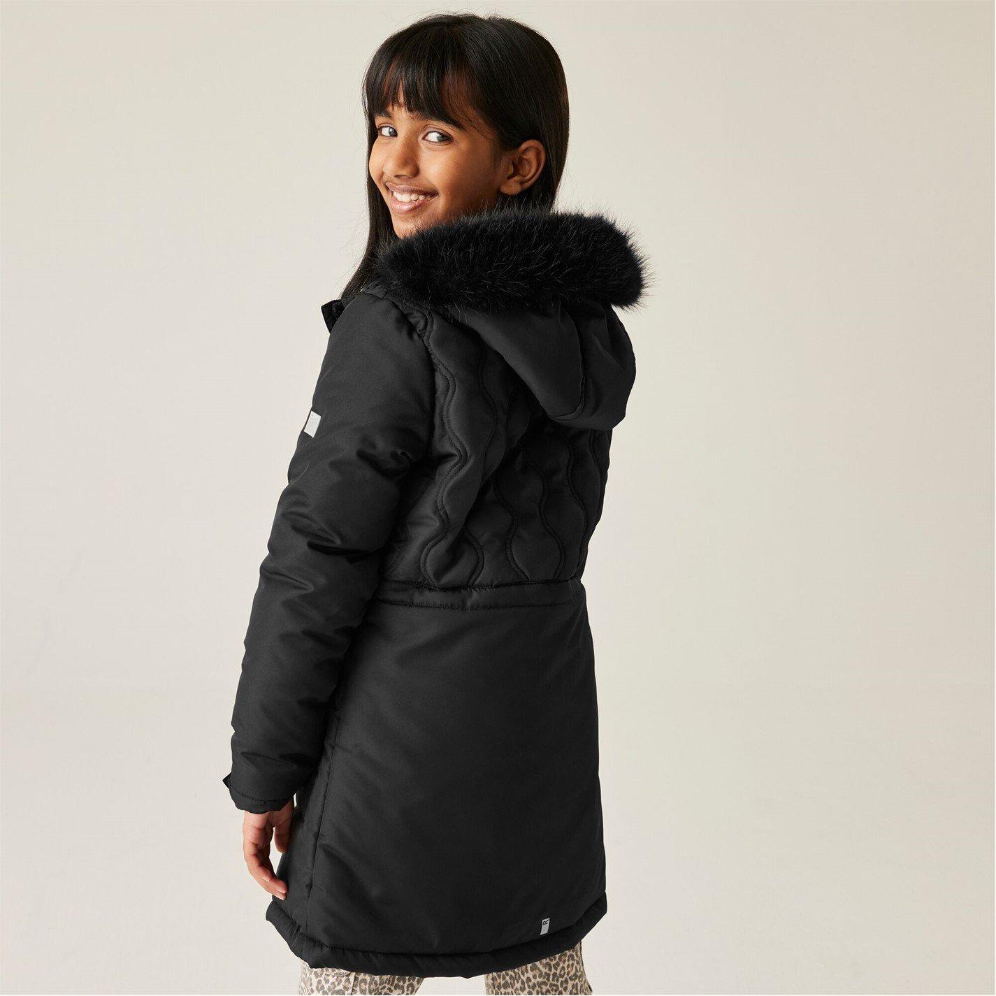 Black - Regatta - Unisex Kids' Fabrizia Thermoguard Water-Resistant Quilted Jacket - 2