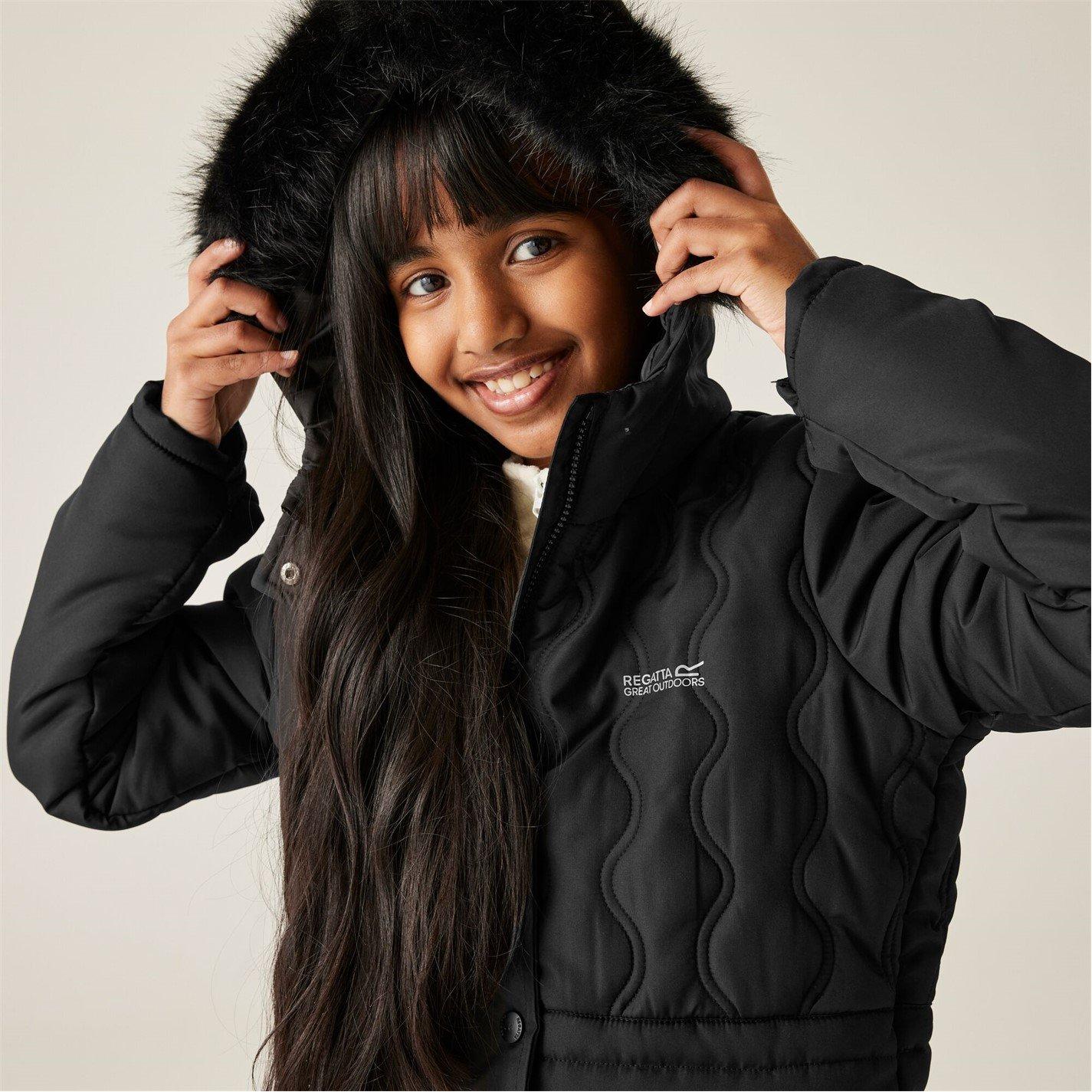 Black - Regatta - Unisex Kids' Fabrizia Thermoguard Water-Resistant Quilted Jacket - 5