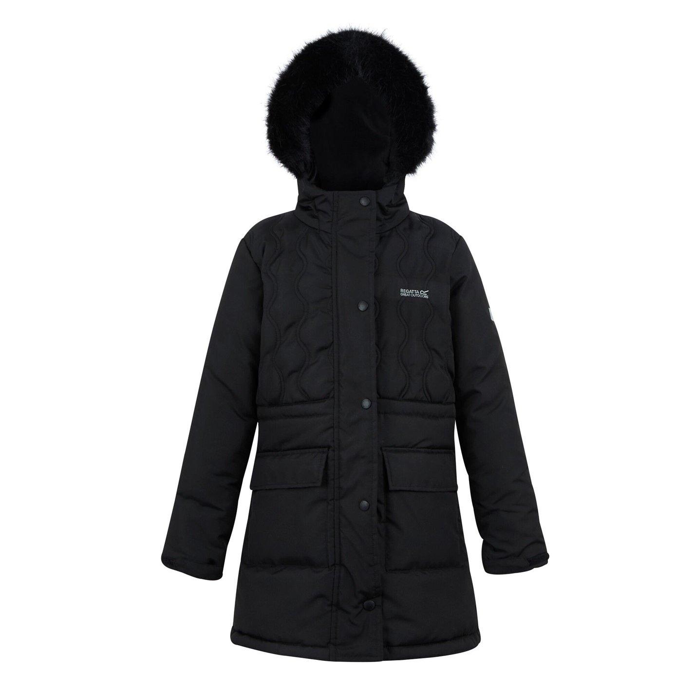 Black - Regatta - Unisex Kids' Fabrizia Thermoguard Water-Resistant Quilted Jacket - 6