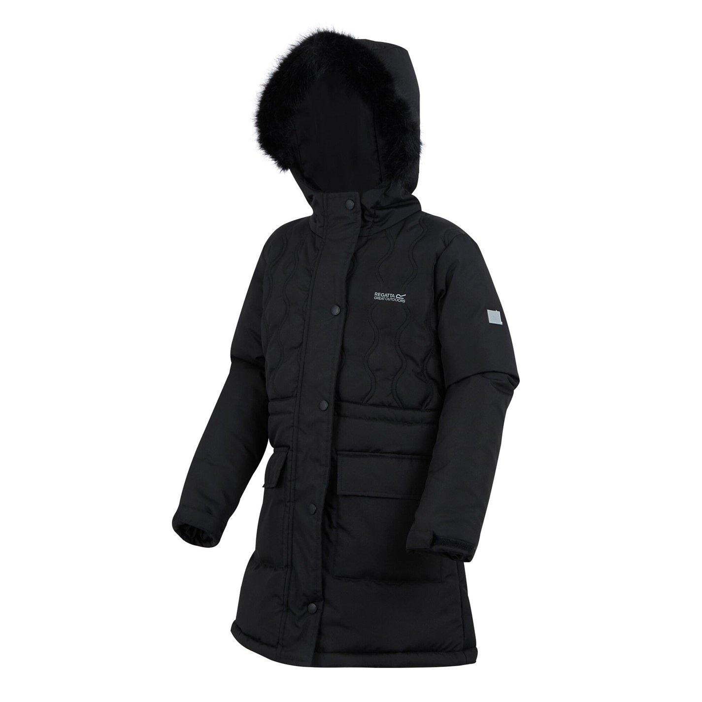 Black - Regatta - Unisex Kids' Fabrizia Thermoguard Water-Resistant Quilted Jacket - 8