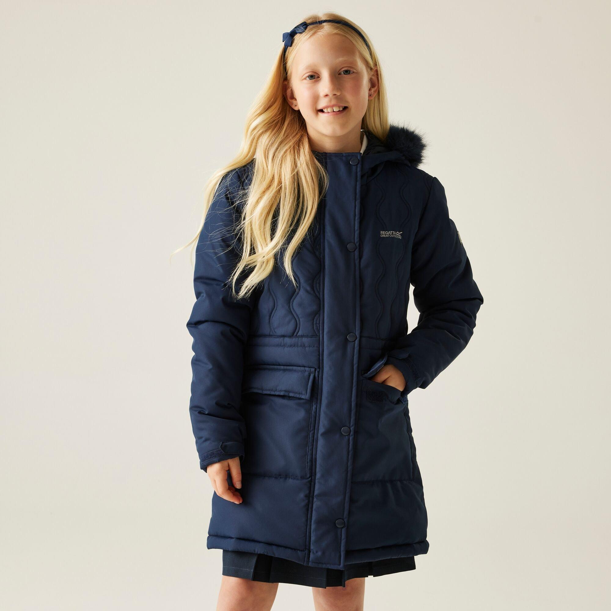 Regatta  Kids ' Fabrizia Thermoguard Water-Resistant Quilted Jacket - Navy Blue - 3-4yrs