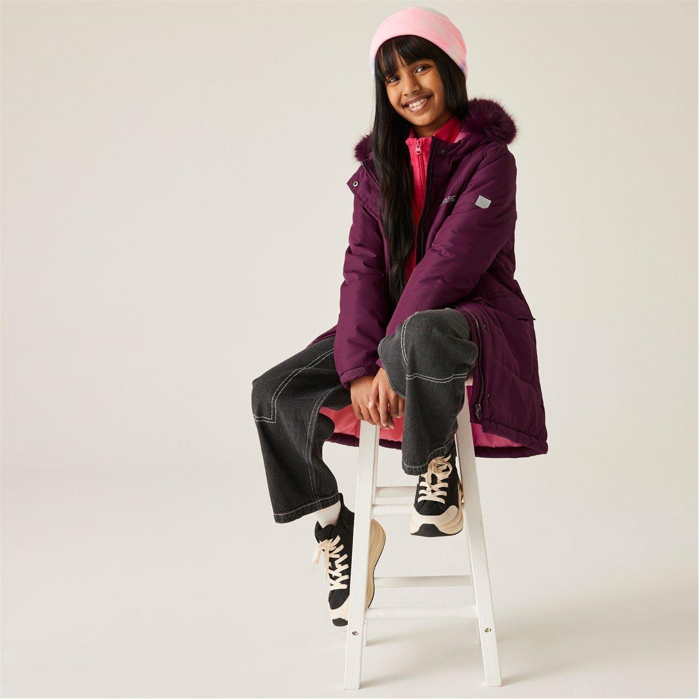 Fig Purple - Regatta - Unisex Kids' Fabrizia Thermoguard Water-Resistant Quilted Jacket - 1